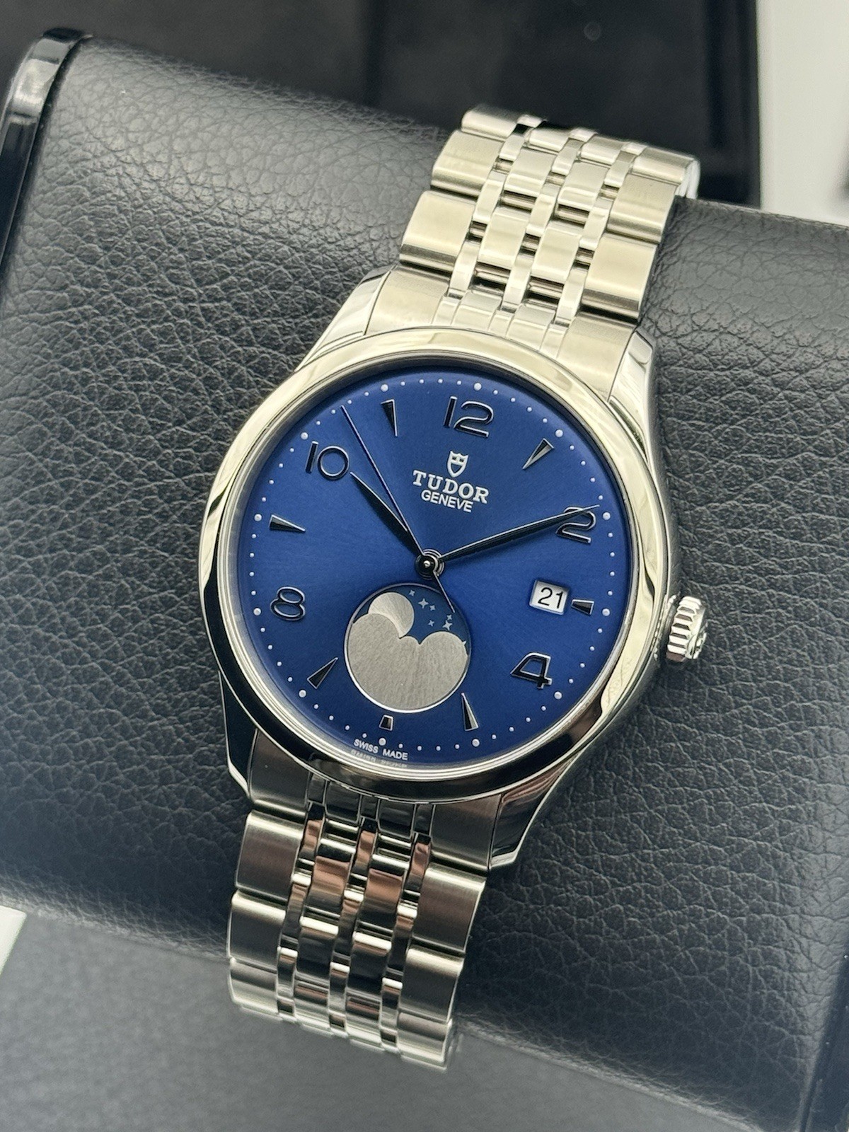 TUDOR 1926 LUNA M91560-0002 Blue Dial MOONPHASE! *FULL SET!*