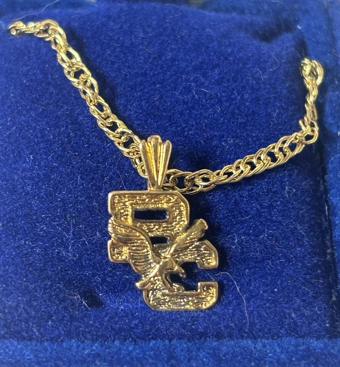 Boston College BC Eagles Necklace Chain Gold-plated .925 Gold Vermeil