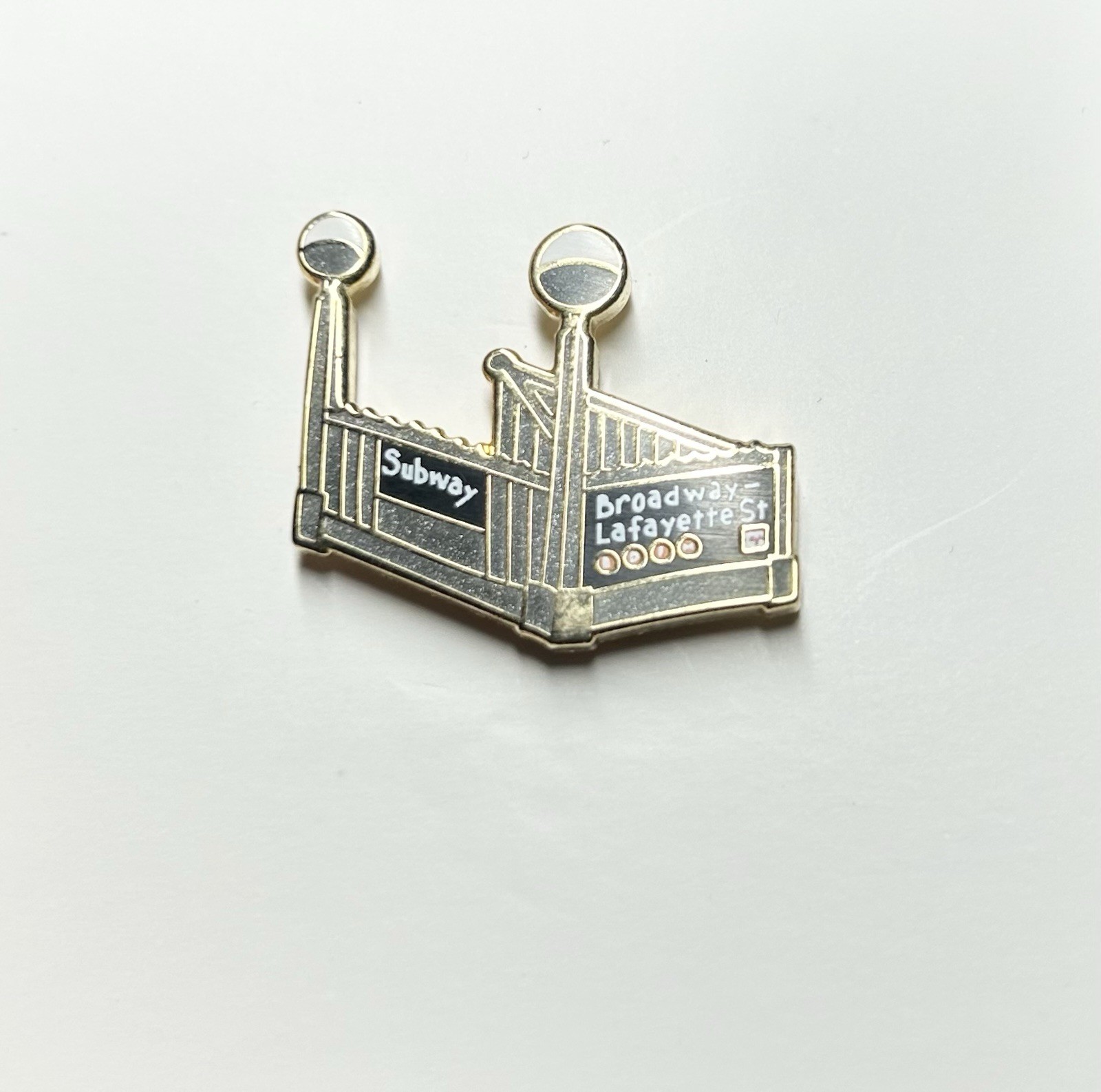 NYC Subway Station Broadway & Lafayette St. Enamel Pin (Limited Collectors Item)