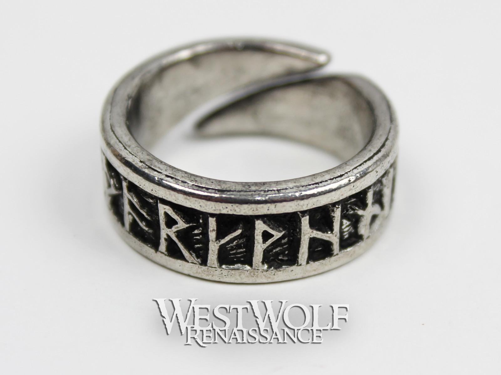Viking Rune Ring – Norse/Norway/Nordic/Runic/Medieval/Band — Size 9/10/11/12/13