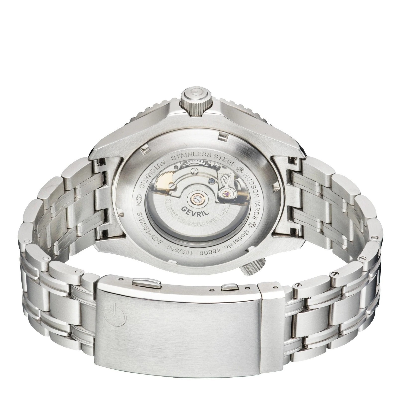 Gevril Hudson Yards – Diver Automatic Swiss Movement SW200 Black Dial Stainless