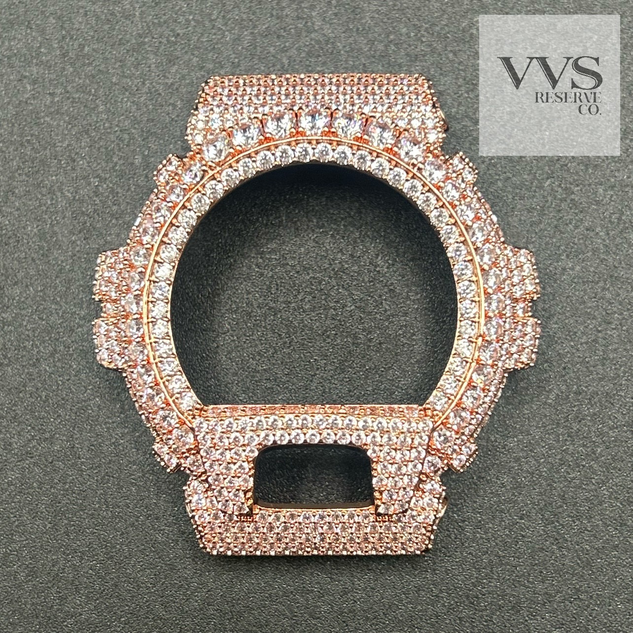 5A CUBIC ZIRCONIA Iced BEZEL Kit For DW6900 Watch – BEZEL ONLY