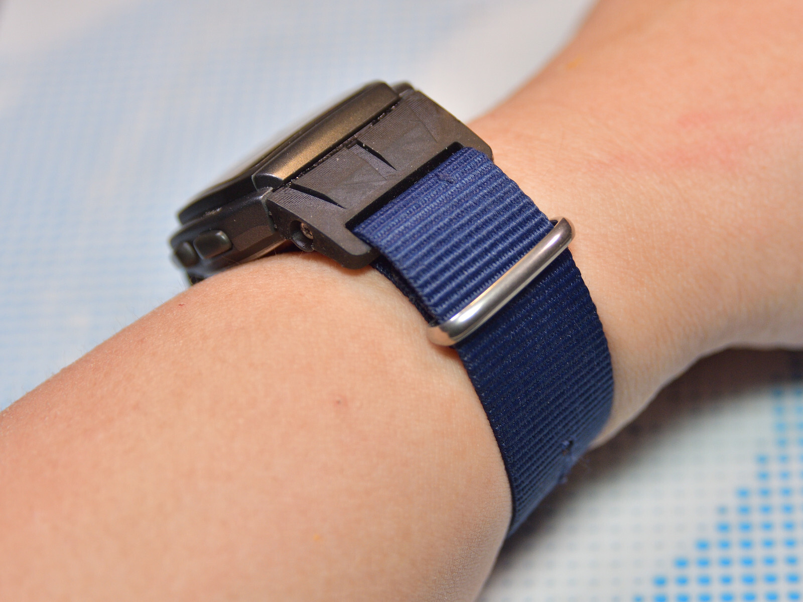 Tough Resin Strap & Band Adapter for Casio W96H Digital Watch