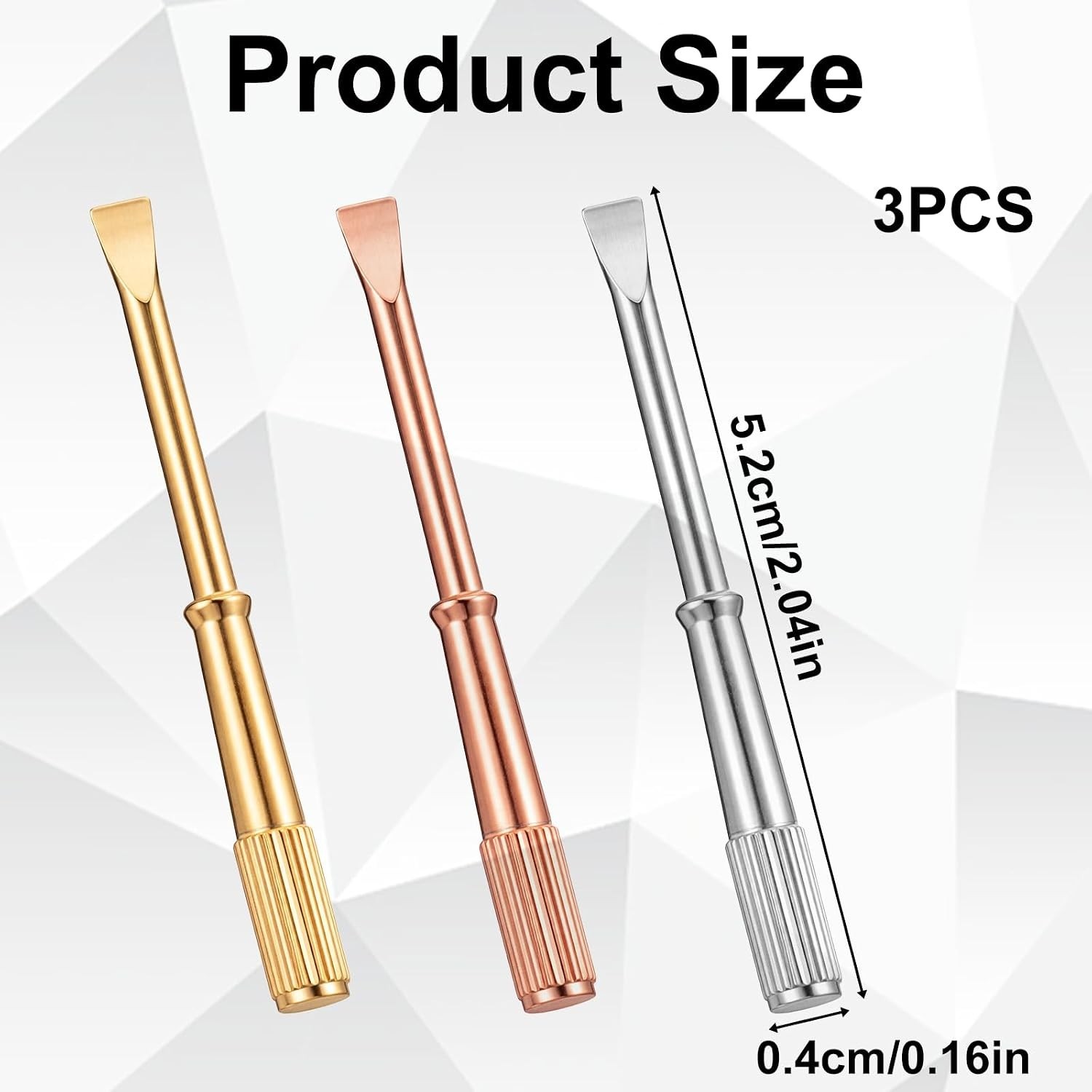 3 Pcs Bracelet Screwdriver, Mini Screw Driver for Love Bracelet, Titanium Flathe