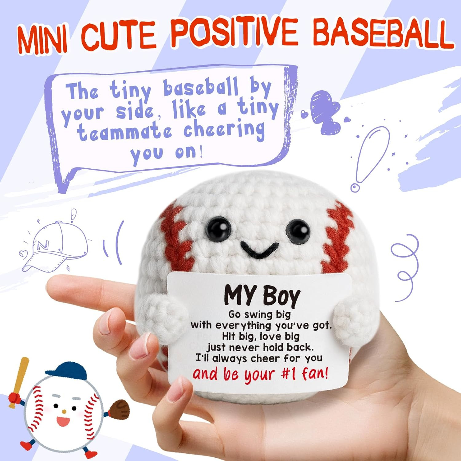 Crochet Baseball Gifts for Boys Son Back to School | Back to School Inspirationa