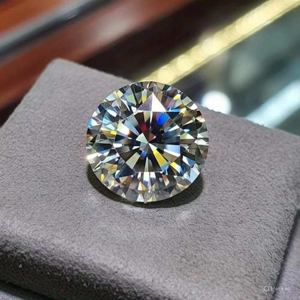 Loose 10.3 Carat Lab Grown Diamond Round Cut D Color Flawless CVD Certified 6YGK