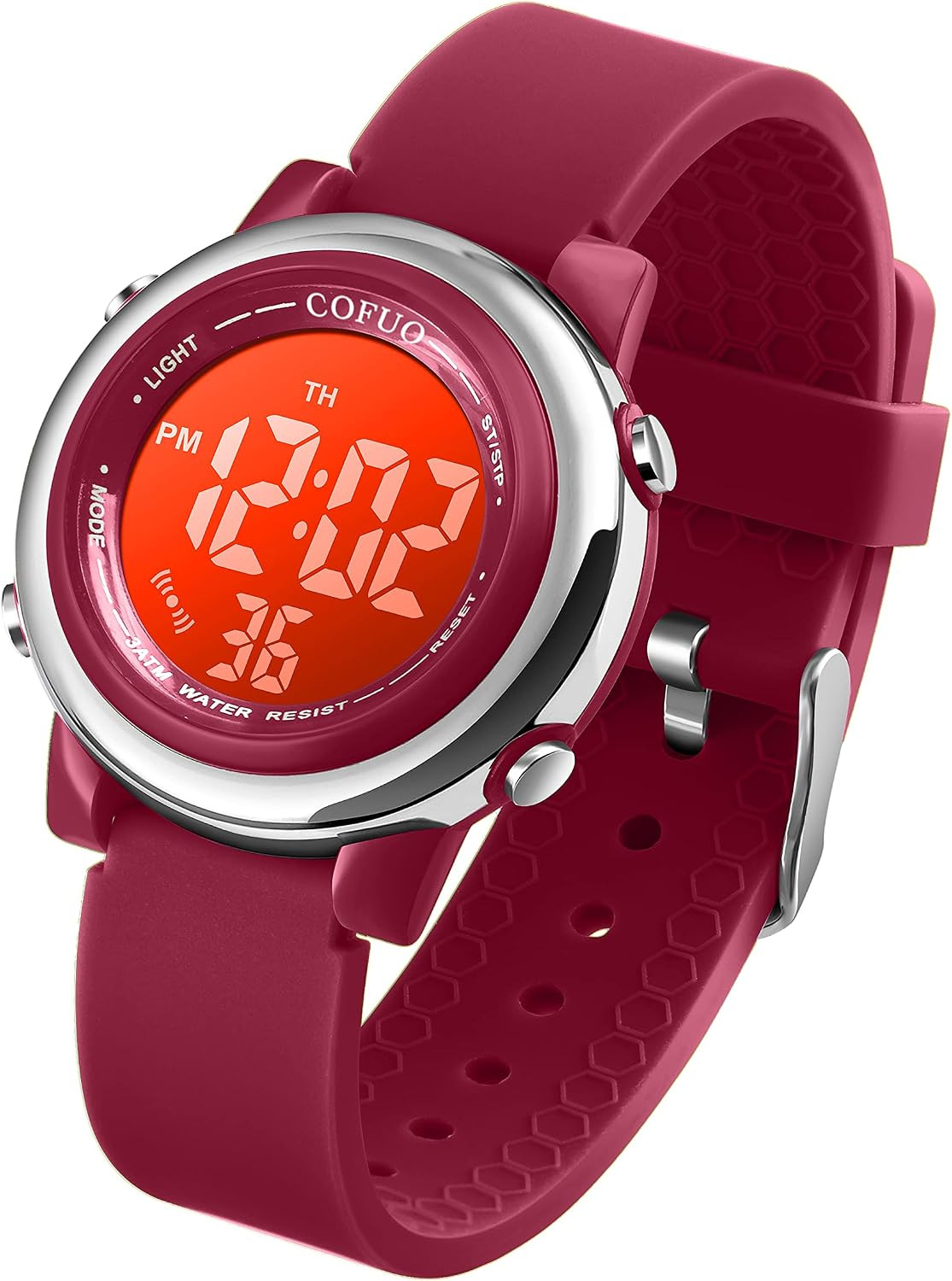 Kids Digital Sport Waterproof Watch for Girls Boys, Kid Sports Outdoor LED Elect