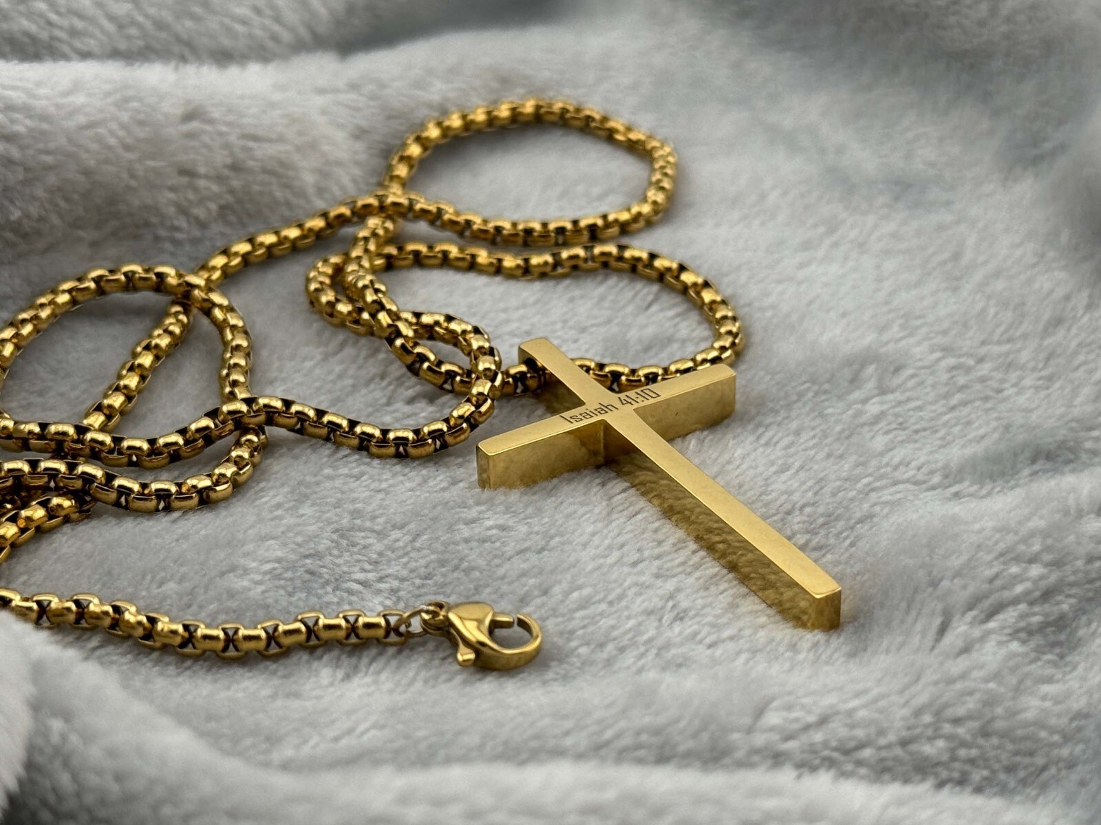 Personalized Engraved Cross Necklace Christian Catholic Easter Gift Pendant