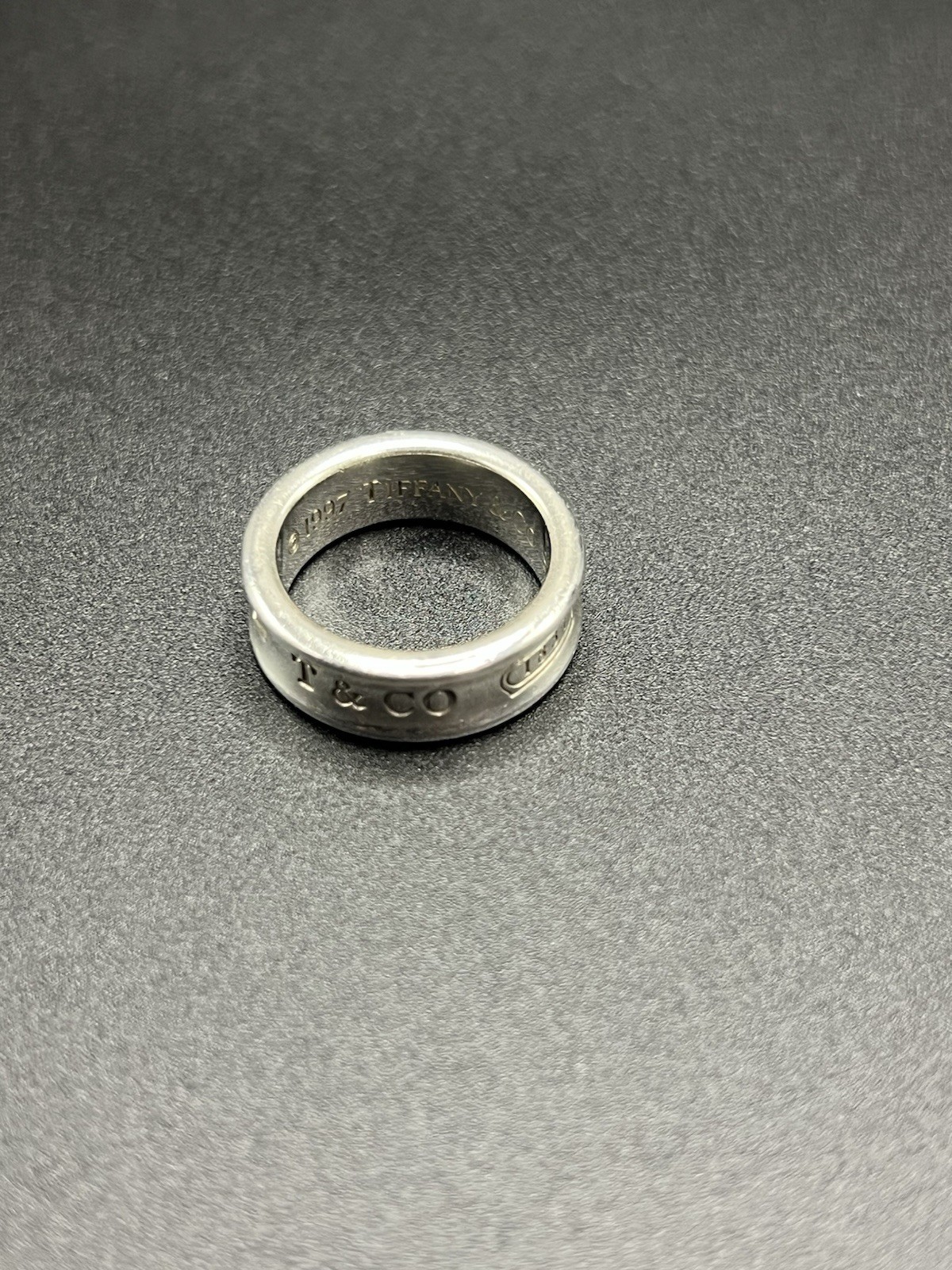 Tiffany & Co. 925 Sterling Silver Band Ring Size 6mm Signed