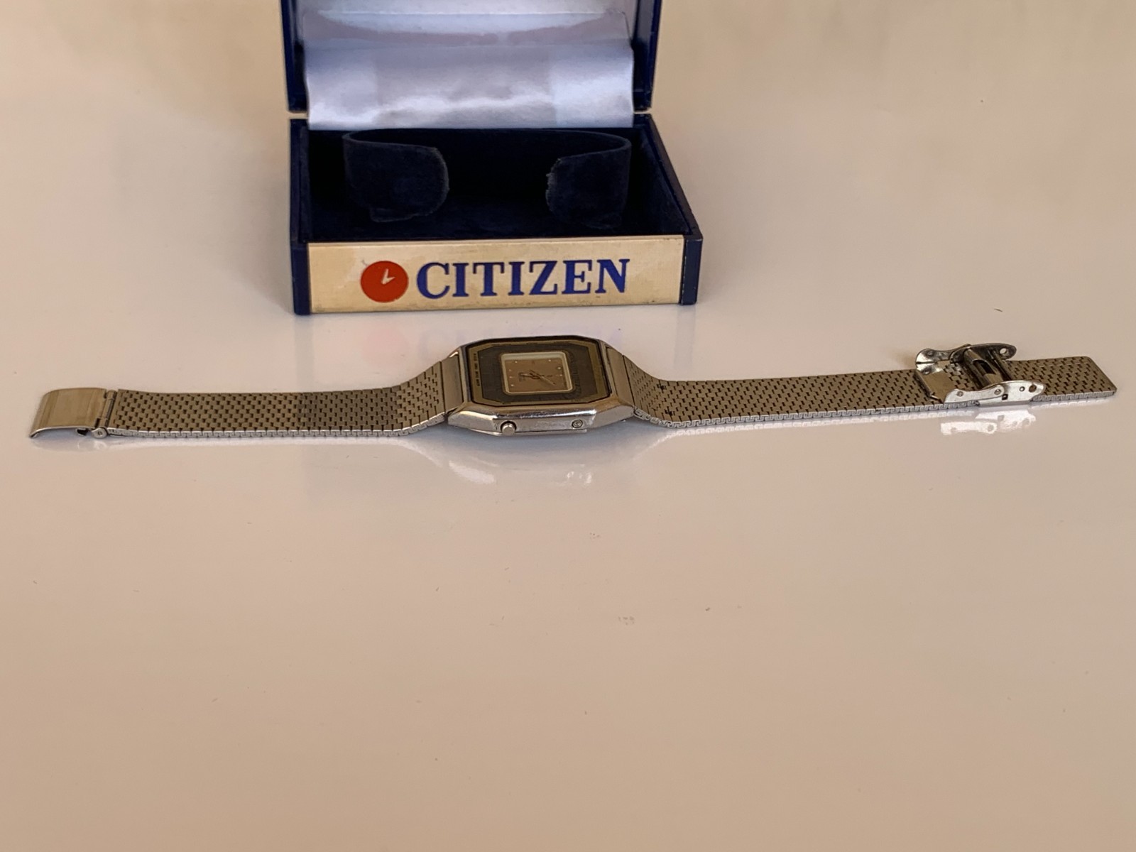1981 Vintage Citizen Ana-Digi Alarm Chime Timer 4-082320 Watch Boxed 31mm Japan