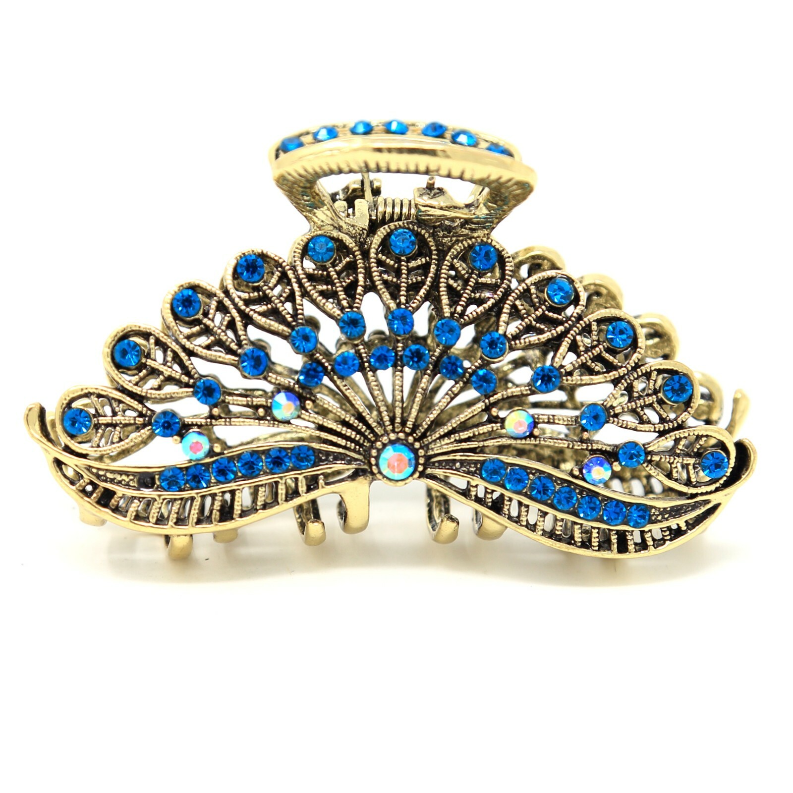New Sparkly Vintage Metal Women Rhinestones Crystal Hair Claw Clip hair jaws