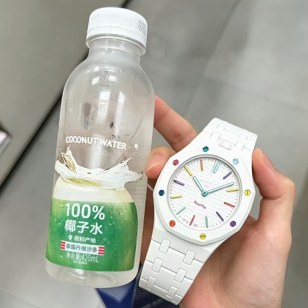 Luxury Bioceramic Case Band Mod Kit For Swatch X AP Royal Pop Watch Pre-Sale