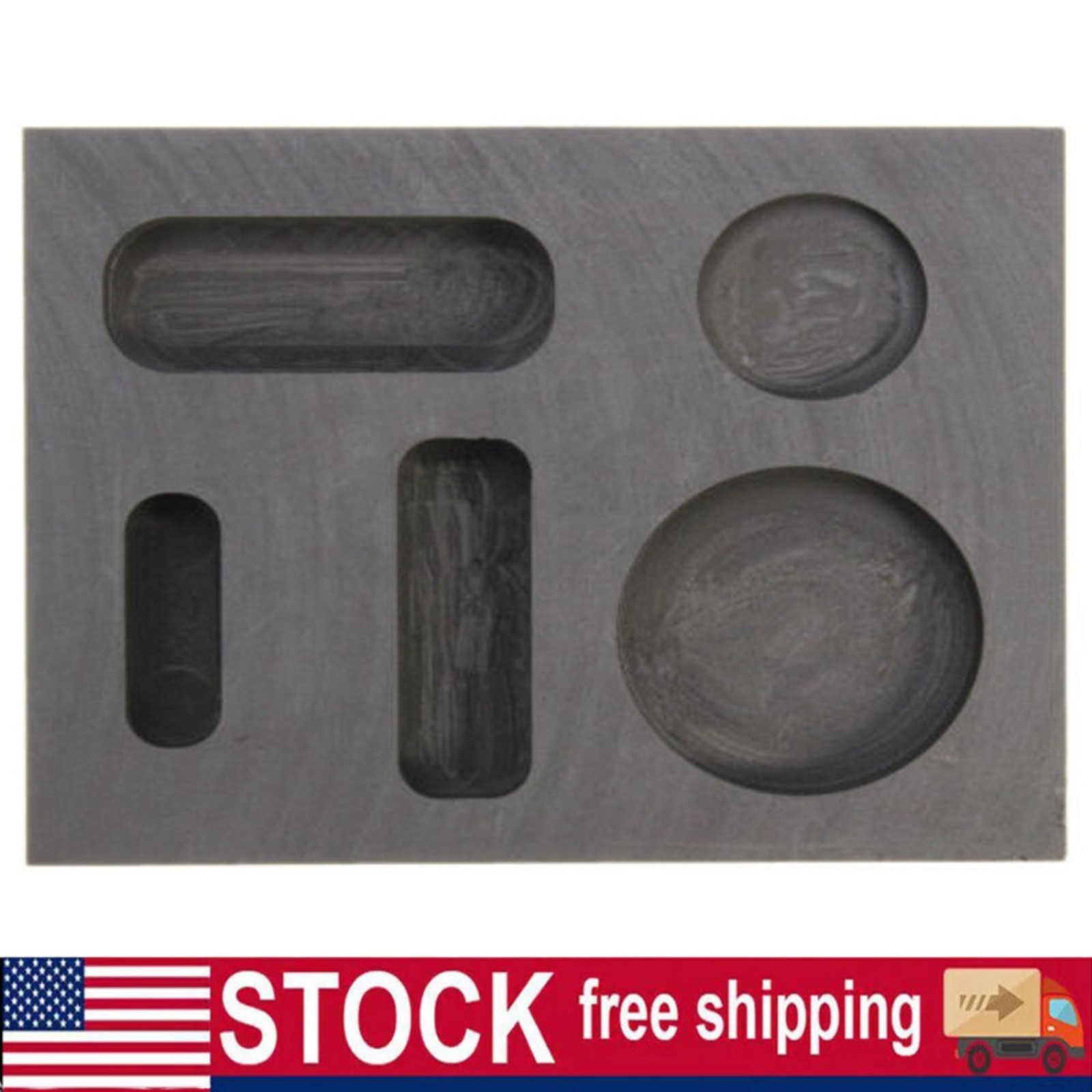 Graphite Ingot Casting Mold Combo Mold for Melting Refining Gold Silver Copper