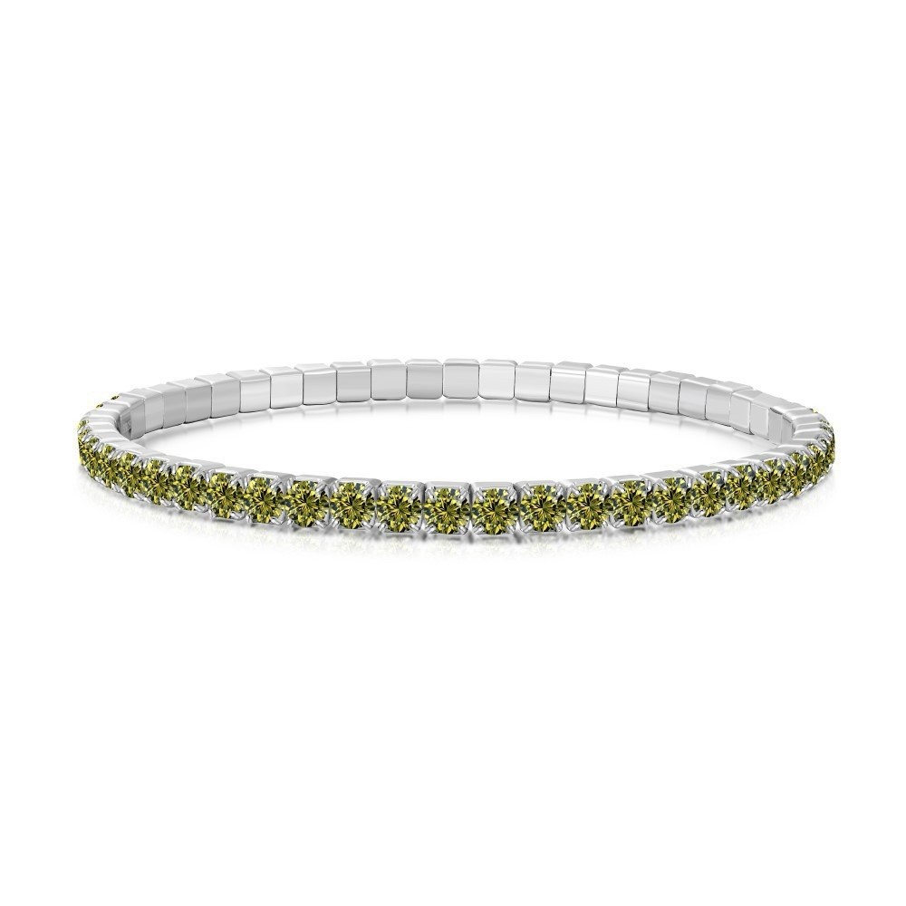 3mm Tennis Bracelet Multicolored 5A Cubic Zirconia S925 Silver for Women Jewelry