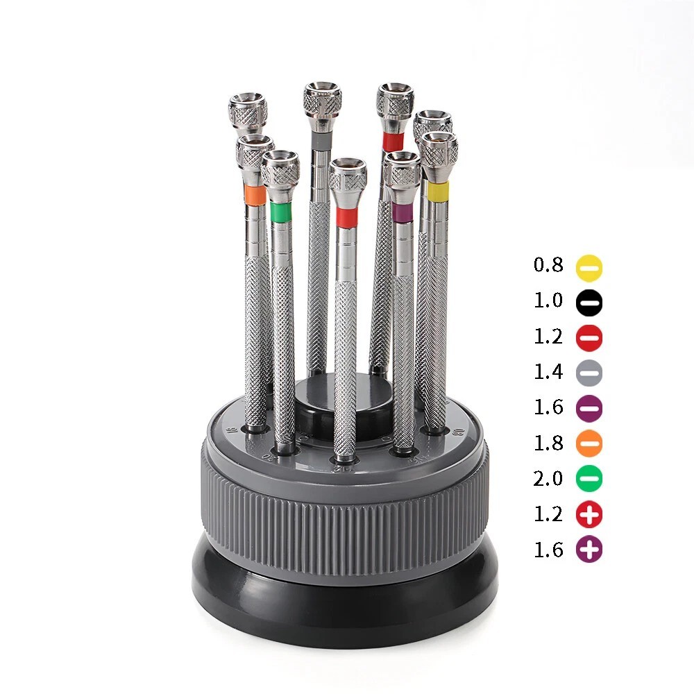 9PC Watch Repair Screwdrivers For Braun Classic Quartz Analog Watches