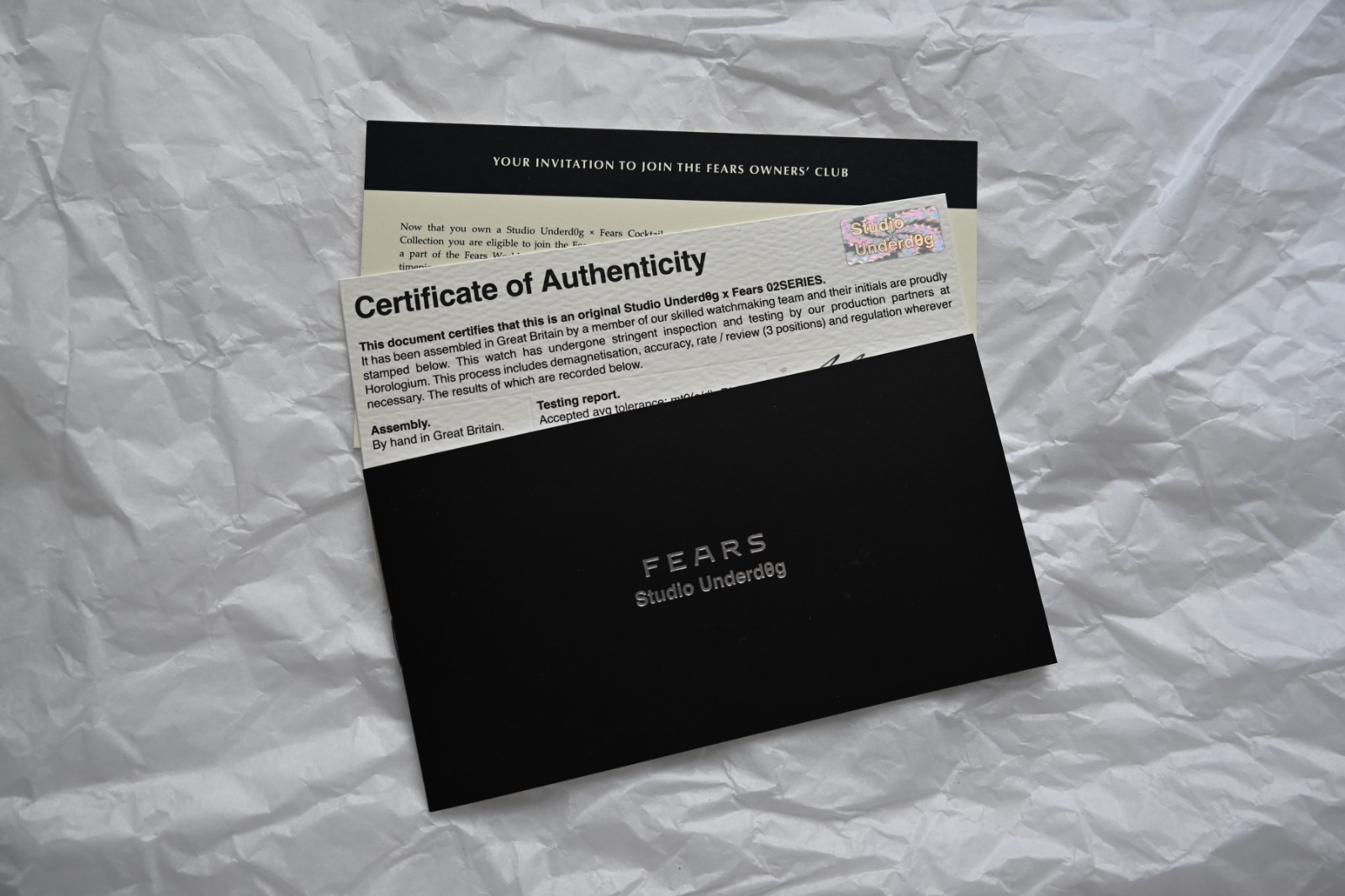 Studio Underd0g x Fears The Mim0sa 02MIG Limited Discontinued Full Set UK seller
