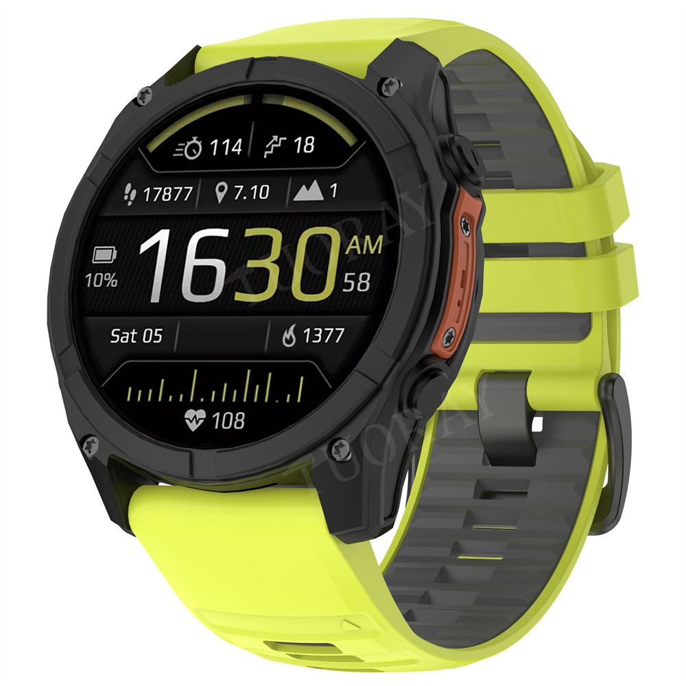 22/26mm Silicone Strap for Garmin Fenix 8 E 7X 6X 5X Pro 3HR Watch Band Bracelet