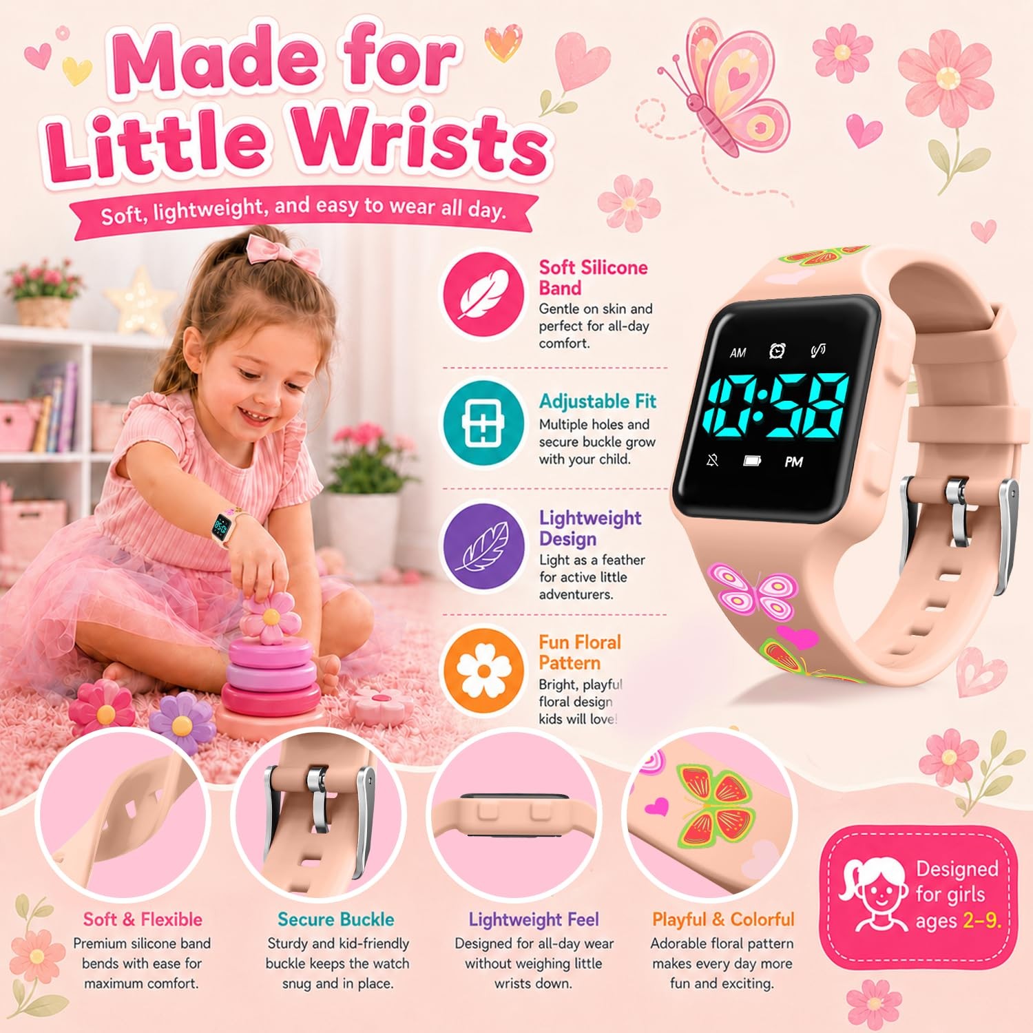 Potty Training Watch for Toddler with Countdown, Alarms, Music or Vibration Aler