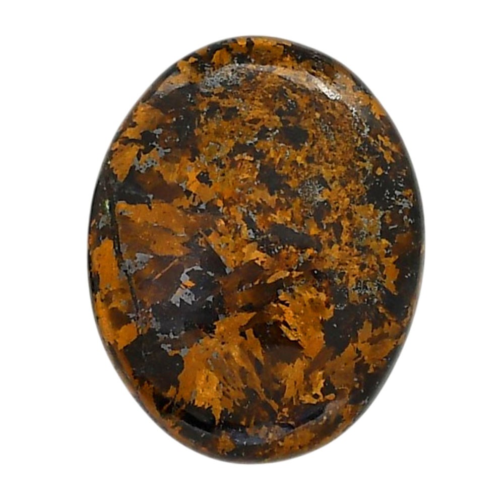 Natural Bronzite 25.3×32.1×6 mm Oval Shape Polished Gemstone LS96-05887