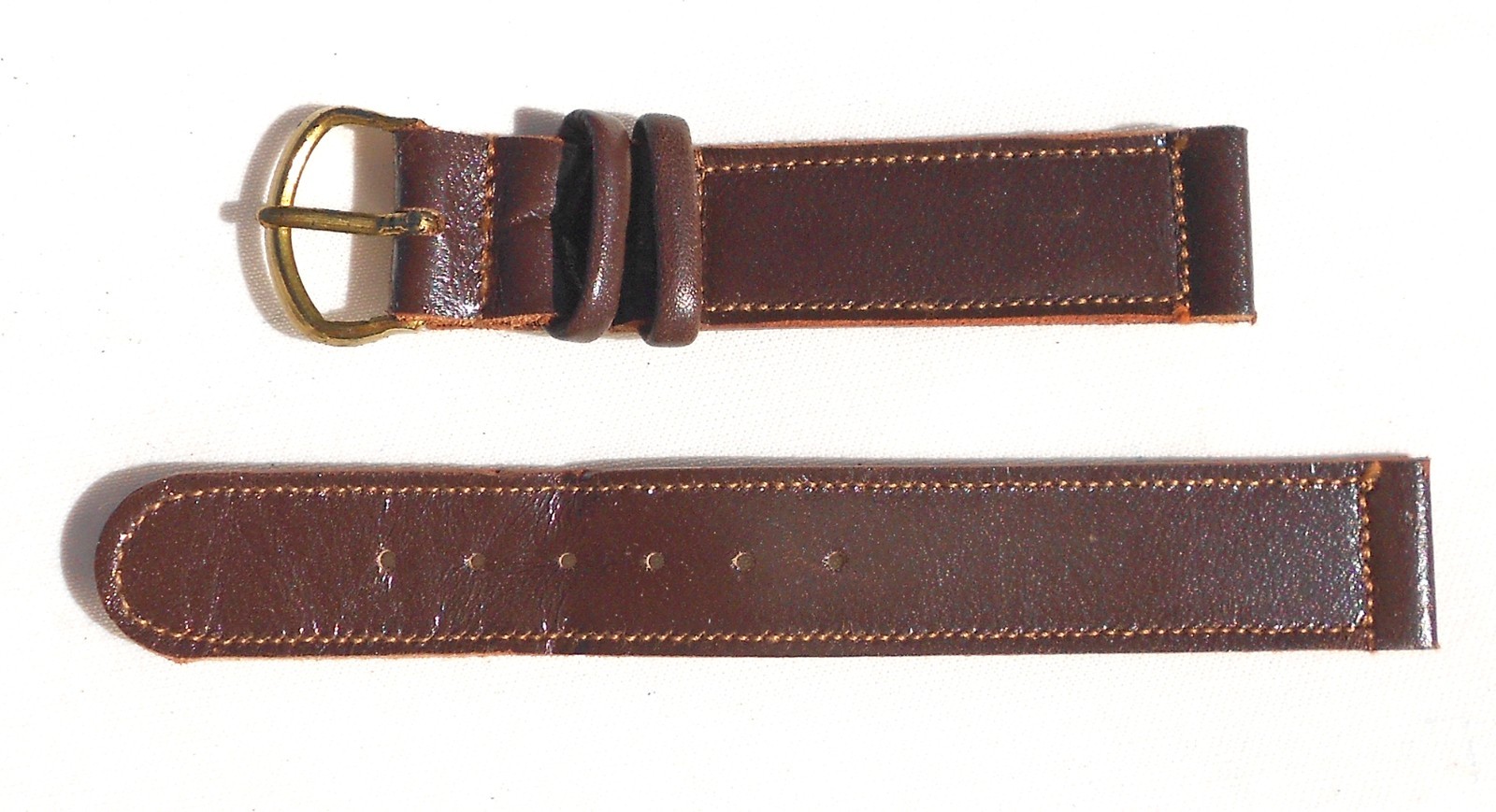 MINT ORIG 1944 DARK BROWN COLT HIDE WATCH BAND BRITE SPECIALTY CO. NY CITY