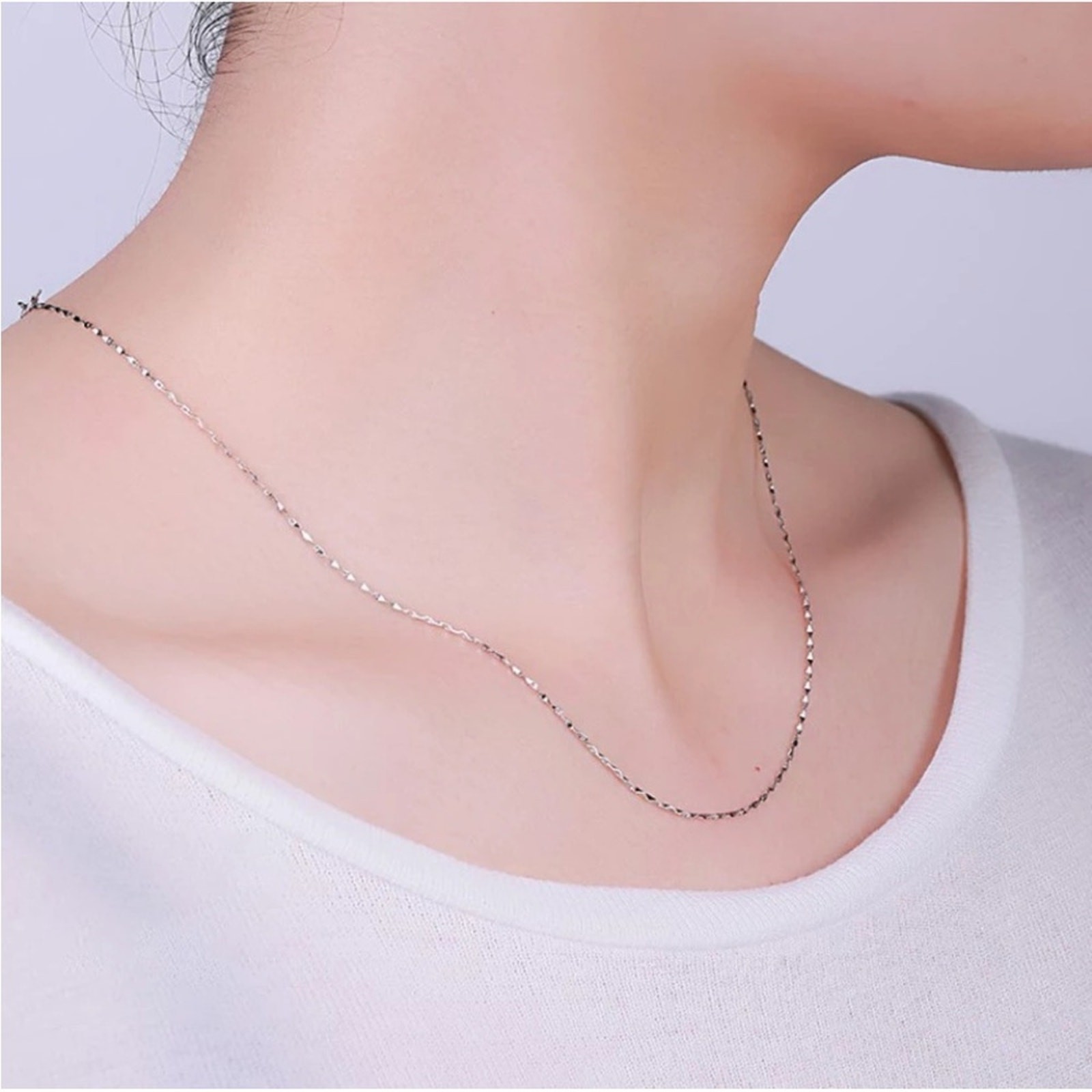 NEW sterling silver 40 cm cadena de plata chain necklace jewelry B21