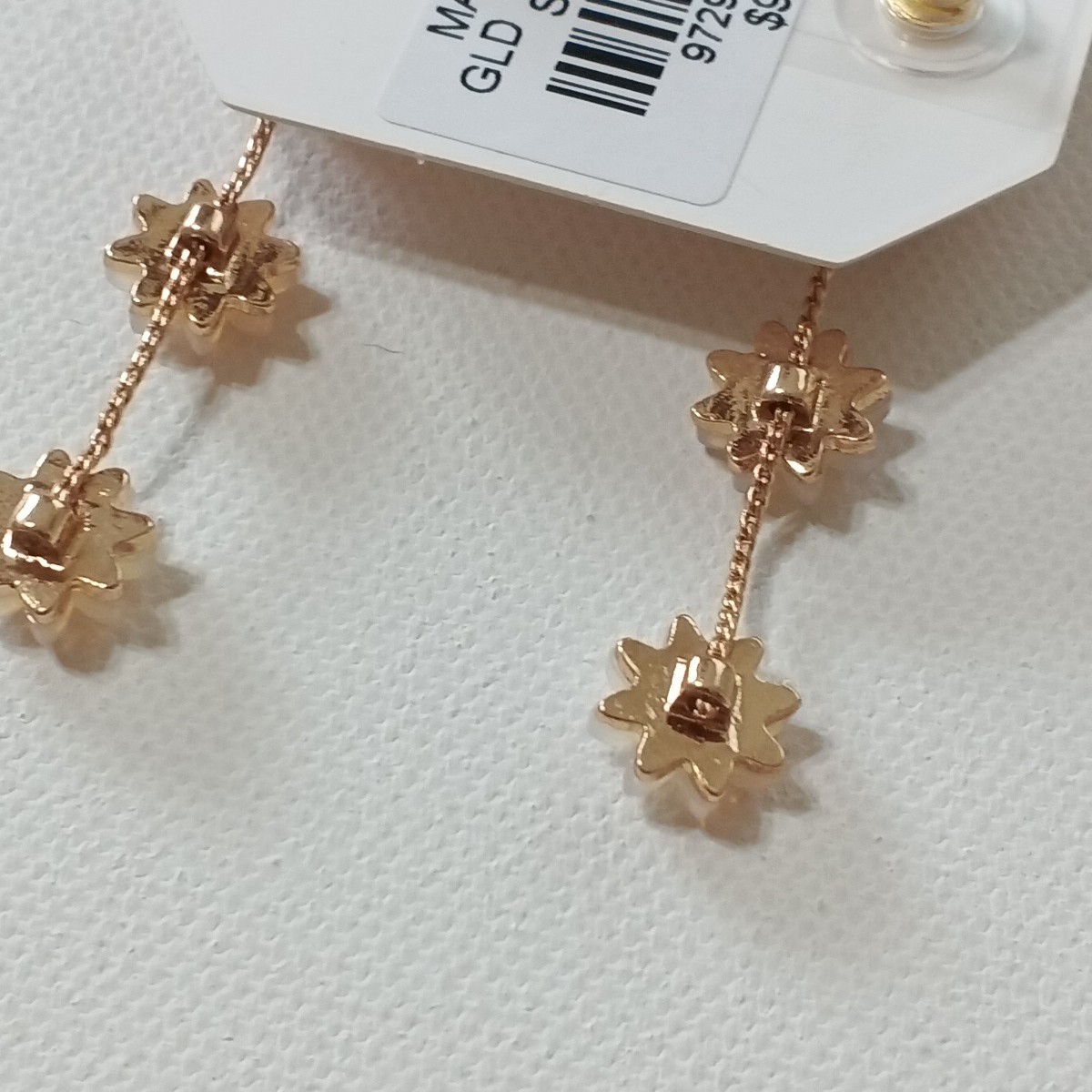 NWOT BKE Dangle earrings Floral stud Brass Plated Gold Fashion Jewelry