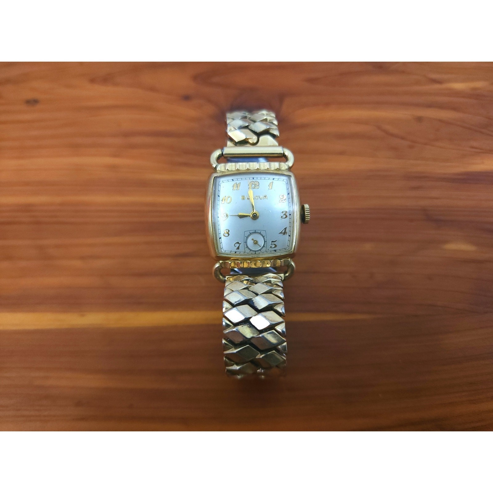 Vintage Gold Filled Bulova Director Watch Mechanical Runs