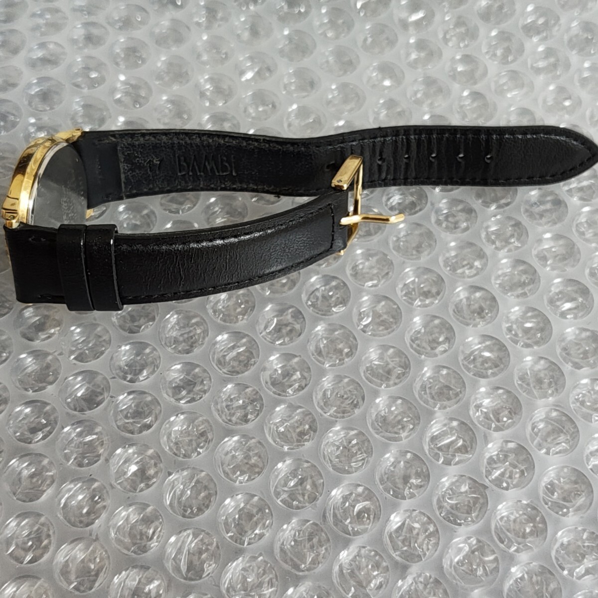 Working SEIKO Seiko Dolce Dolce 5E31-6C10 Case Gold Men Women Black Dial Watch