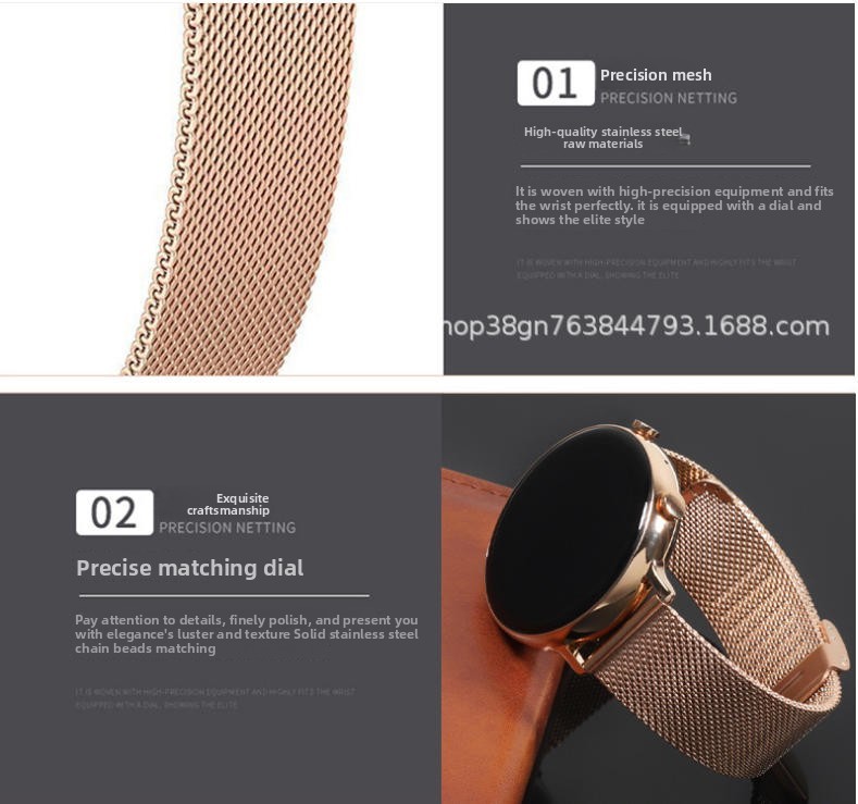 Premium Milanese Mesh Watch Band Strap Stainless Steel Braided Bracelet 12-24mm