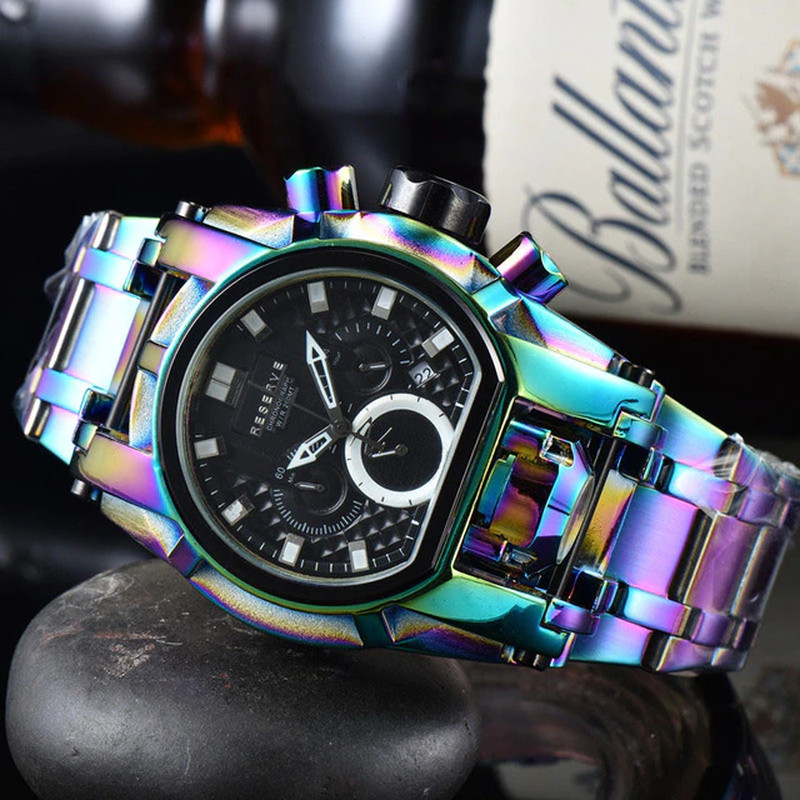 Reserve Bolt Zeus Undefeated Mens Watch Chronograph Invincible Luxury Watch