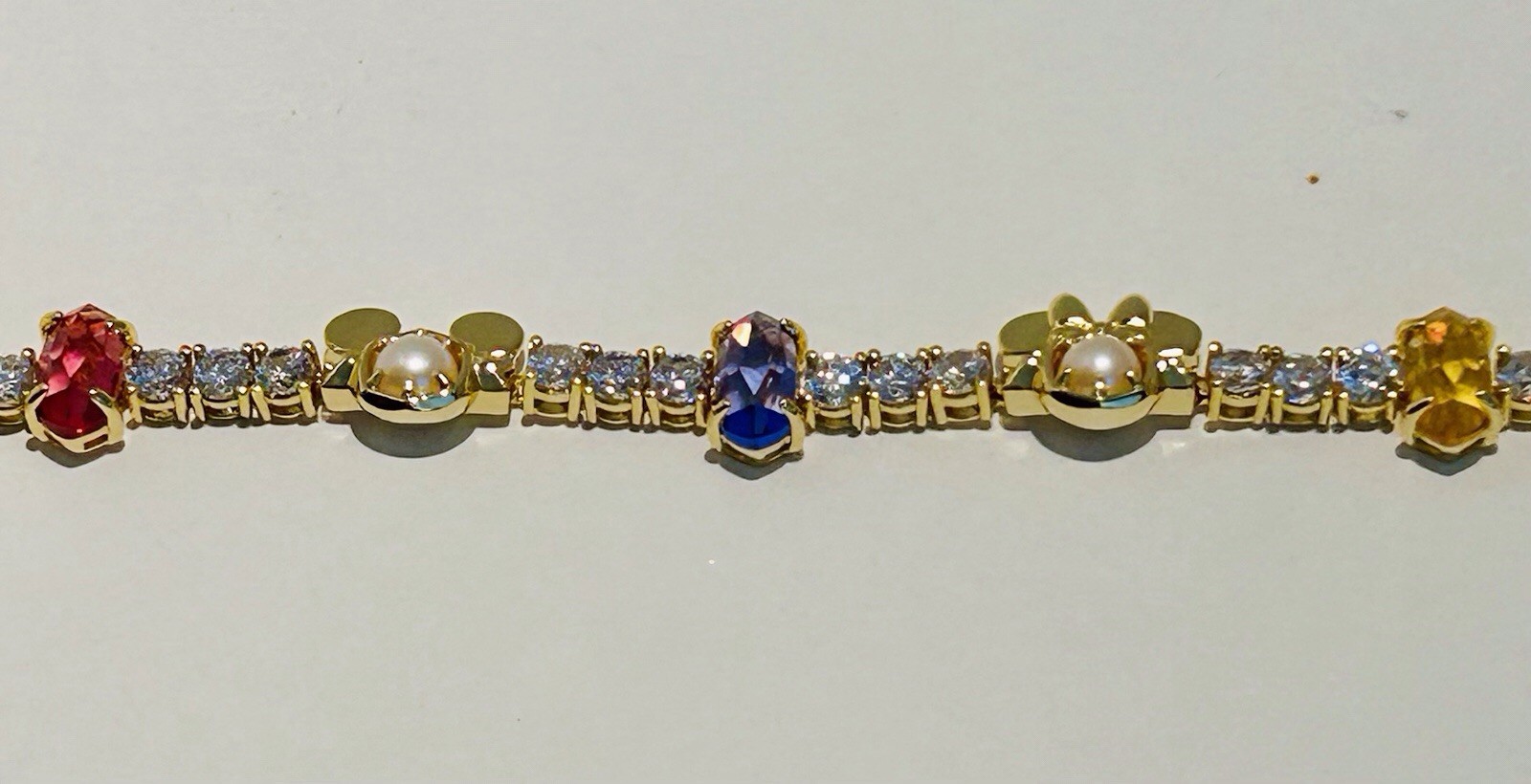 Kendra Scott Disney Mickey & Minnie Mouse Gemstone Bracelet, SOLD OUT & Rare