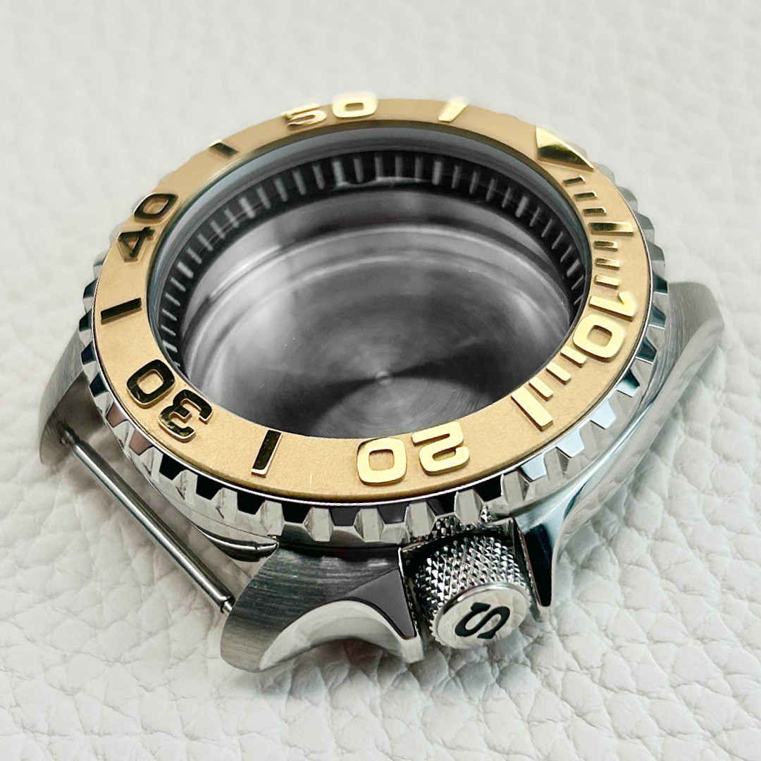 SKX007/SRPD Silver Watch Case Set Starter Pack Mod for NH34 NH35 NH36 Matte Gold