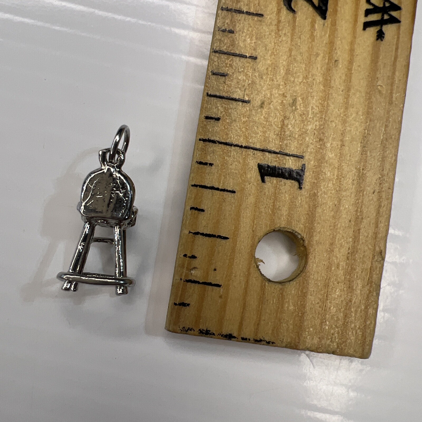925 Sterling Silver Retro Charm Pendant High Chair Baby Shower Infant Mom Gift