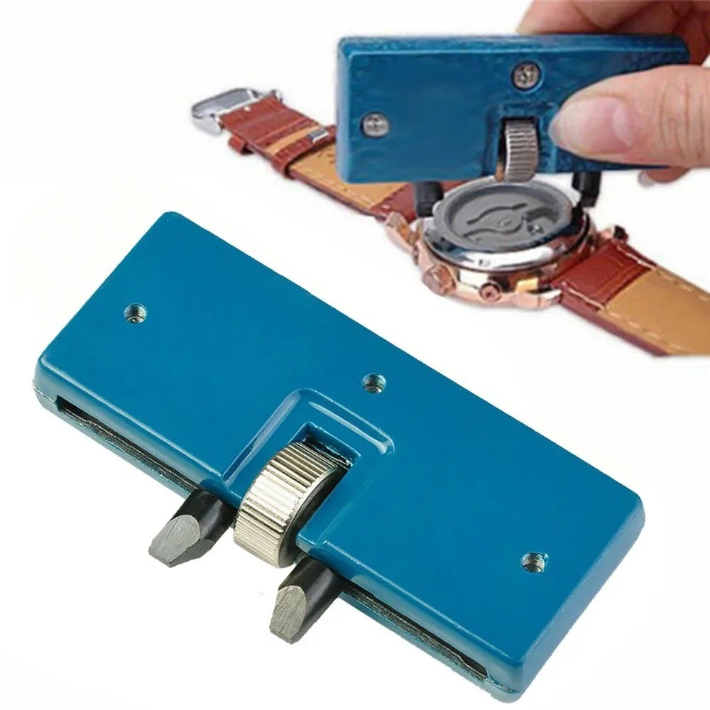 Adjustable Rectangle Watch Back Case Cover Opener Remover Wrench Repair Kit Tool