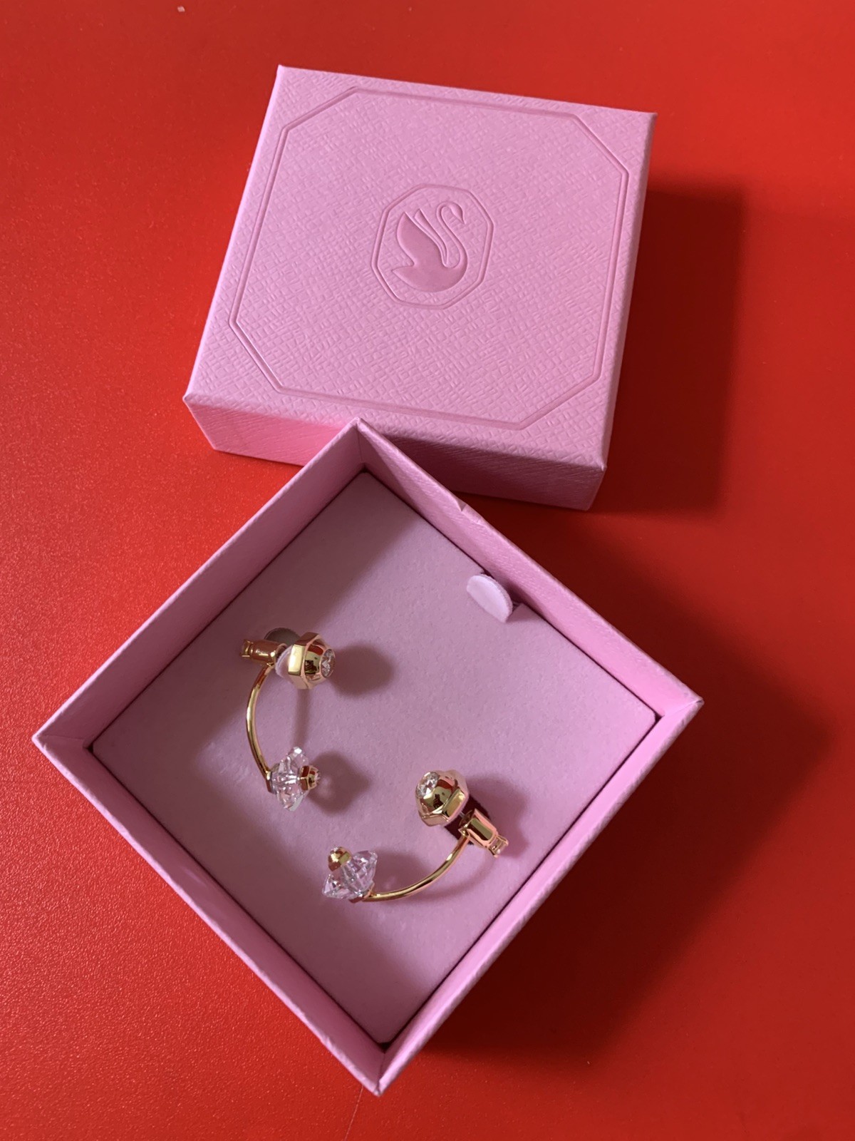 Swarovski Numina Jacket gold plated earring brand new + bag💕❤️