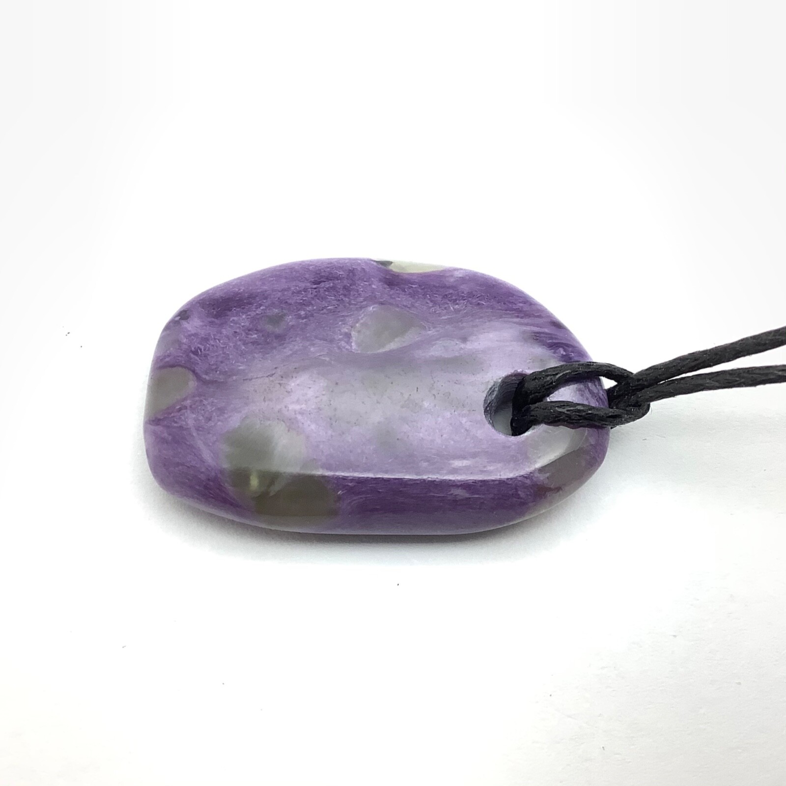 Siberian Charoite Pendant Simple Purple Gem Stone Necklace Siberia #15