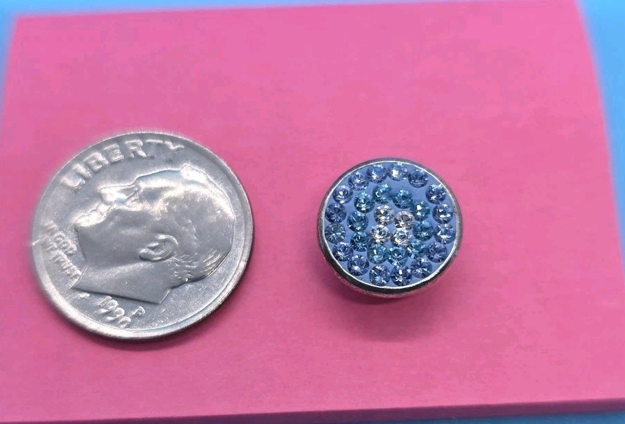 KAMELEON JEWELPOPS BLUE SPARKLE SWAROVSKI CRYSTALS IN STERLING SILVER