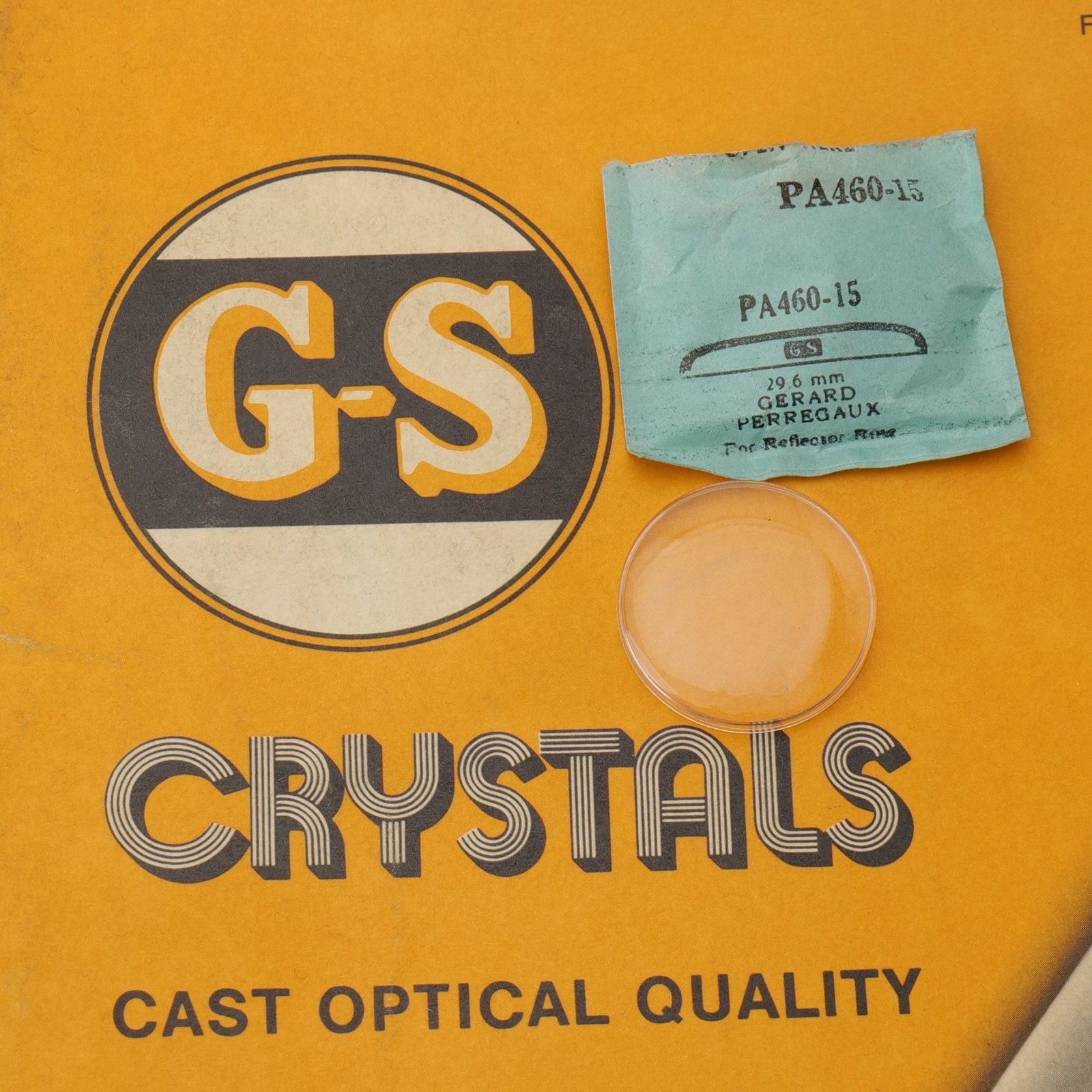 NOS GS Watch Crystal PA460-15 Gerard Perregaux 29.6mm New Old Stock (PA1D22)