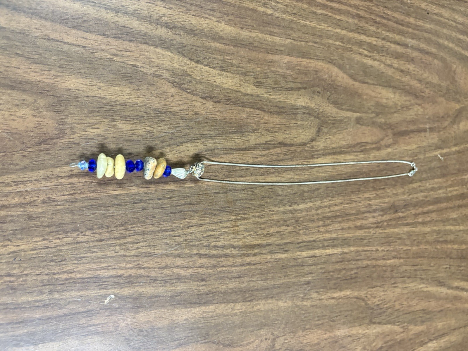 Natural Stacked Beach Stone Cairn Necklace, Stones From The Shores Of Lake MI