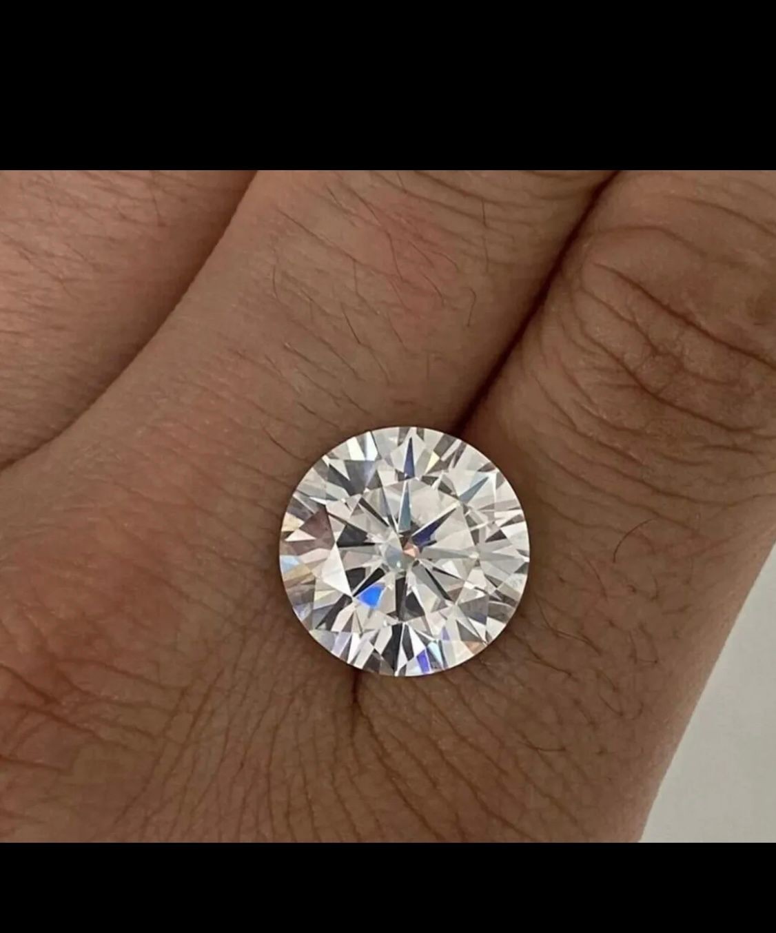 Lab Created Diamond 9X9 MM Round Cut VVS1 Clarity D Colour GIE Certified