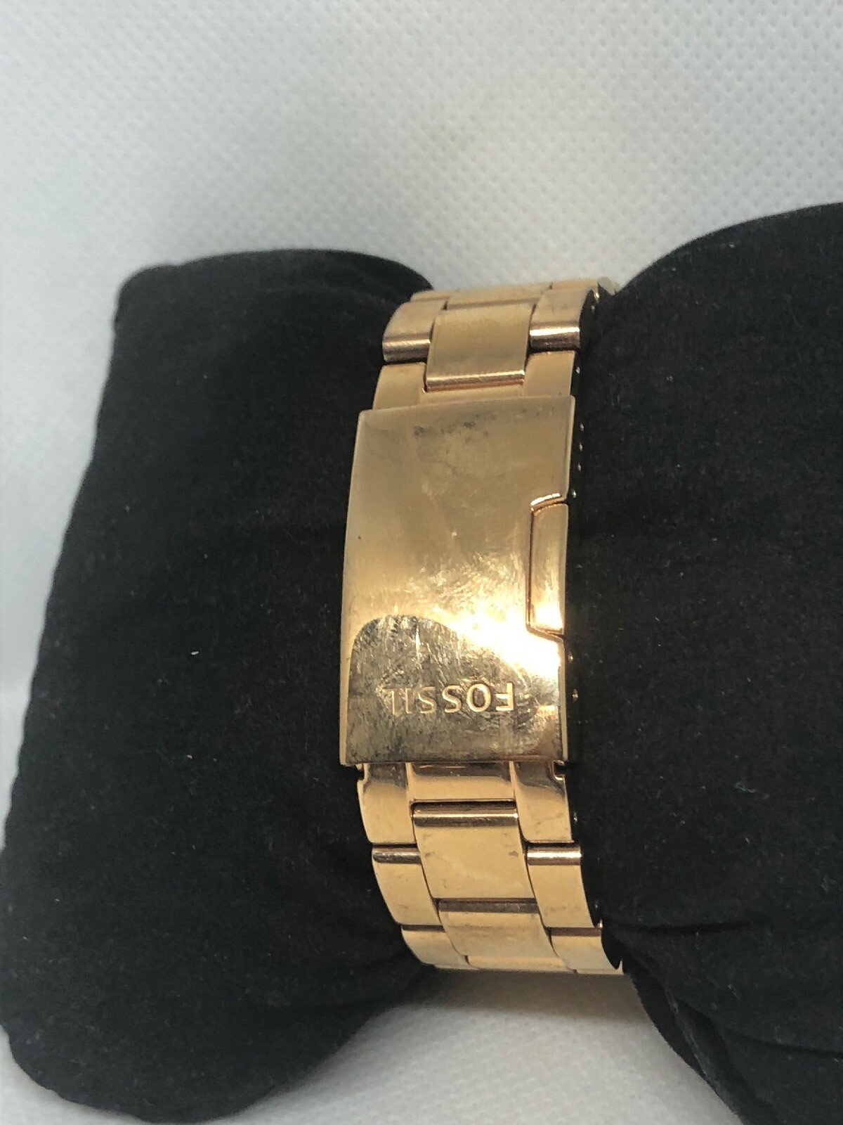 Fossil AM4483 Women’s Stainless Steel Analog Rose Gold Dial Genuine Watch HG49