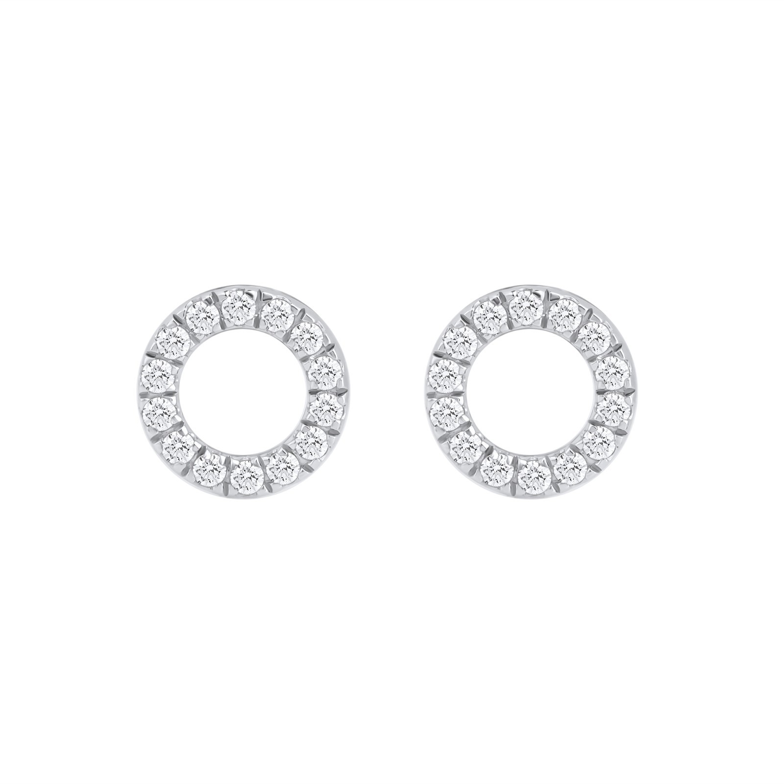 0.25 Round Cut Lab Grown Diamond Stud Earrings For Women 925 Sterling Silver