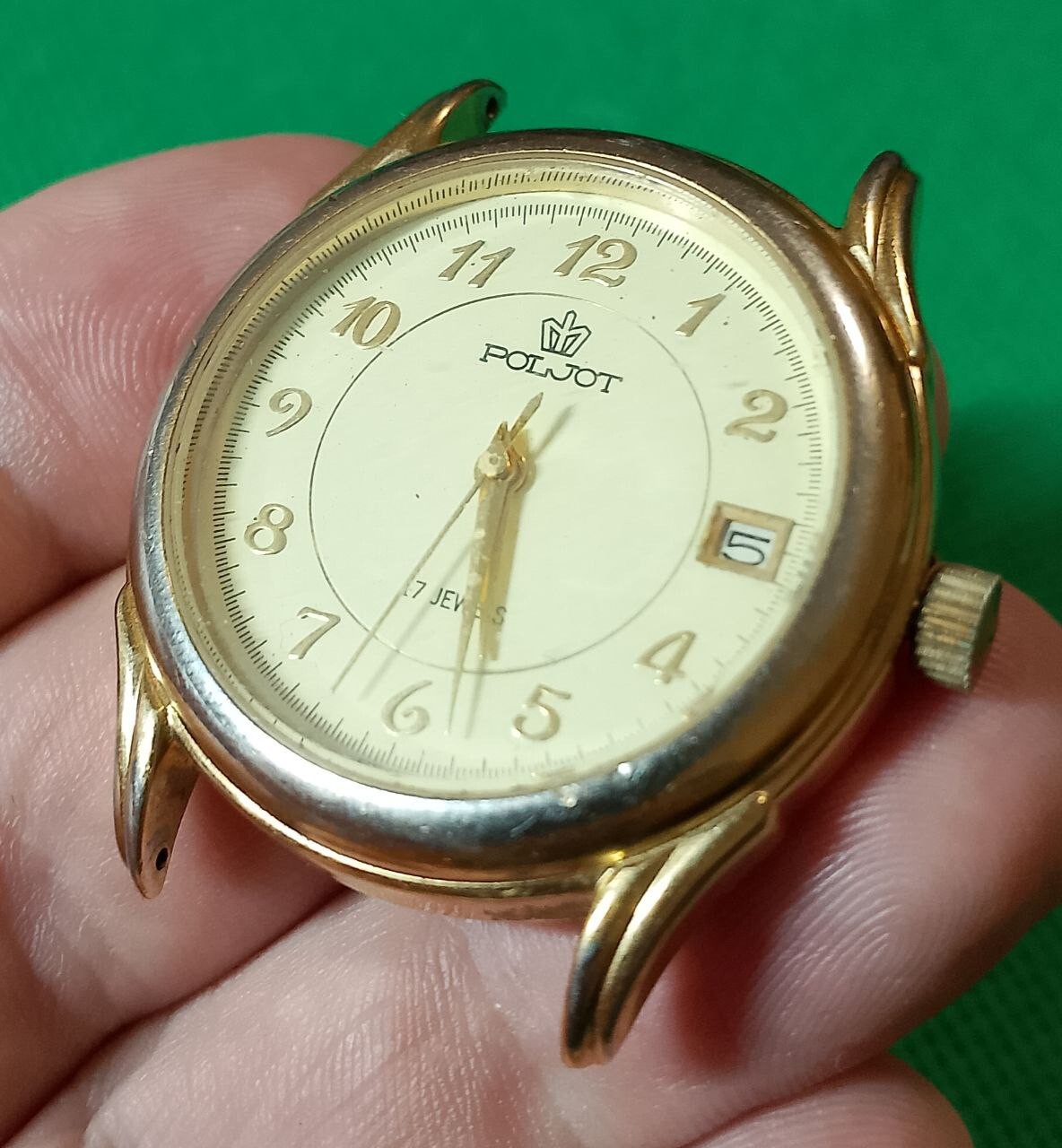 POLJOT 2614 Vintage Russian Mechanical Wristwatch 17 jewels USSR Serviced