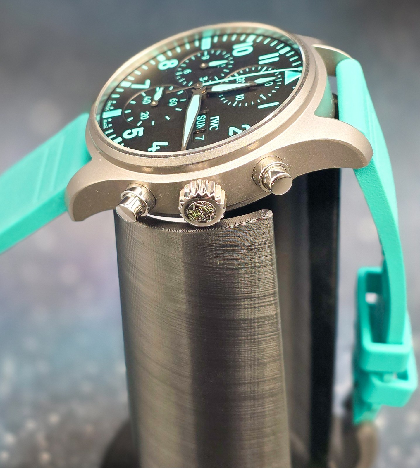 Mercedes-AMG Petronas Formula One 41mm Chronograph Pilots Watch Black IW388108