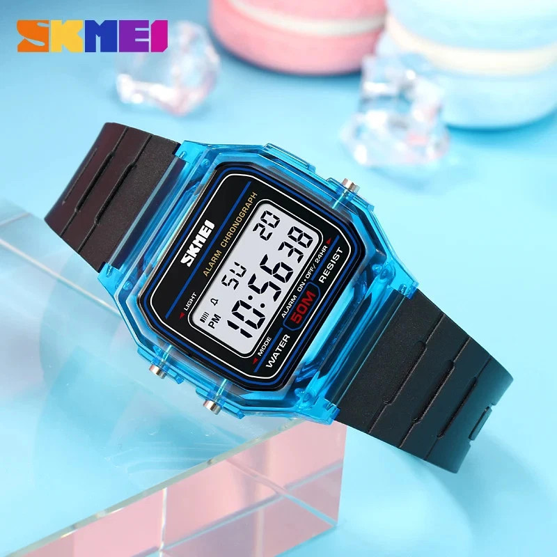SKMEI 2056 Electronic Waterproof Sports Watch for Men Women Countdown Boy
