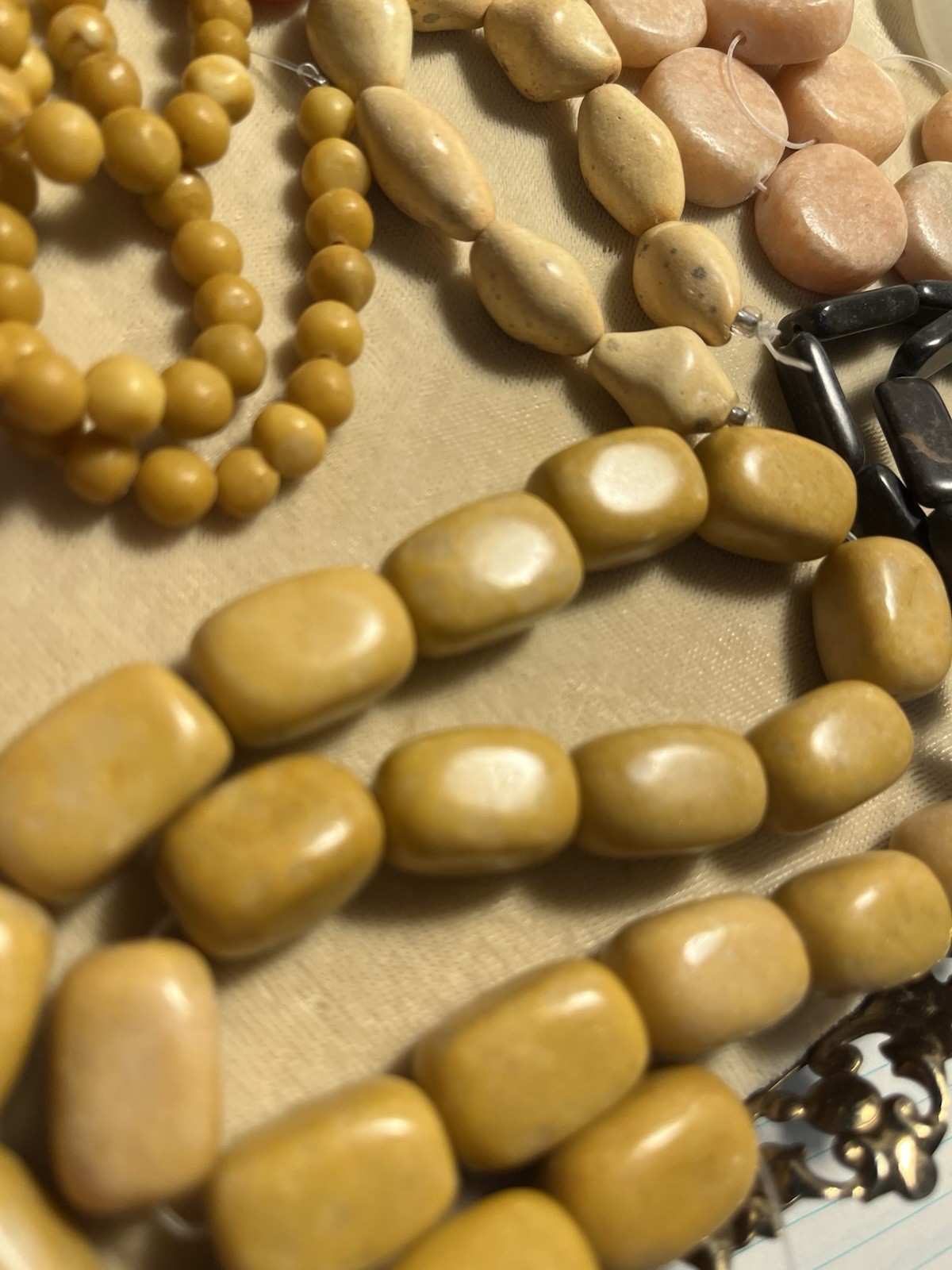 VTG To Modern Semi-Precious Gemstone Chunky Destash Lot For Jewelry/Craft Makers