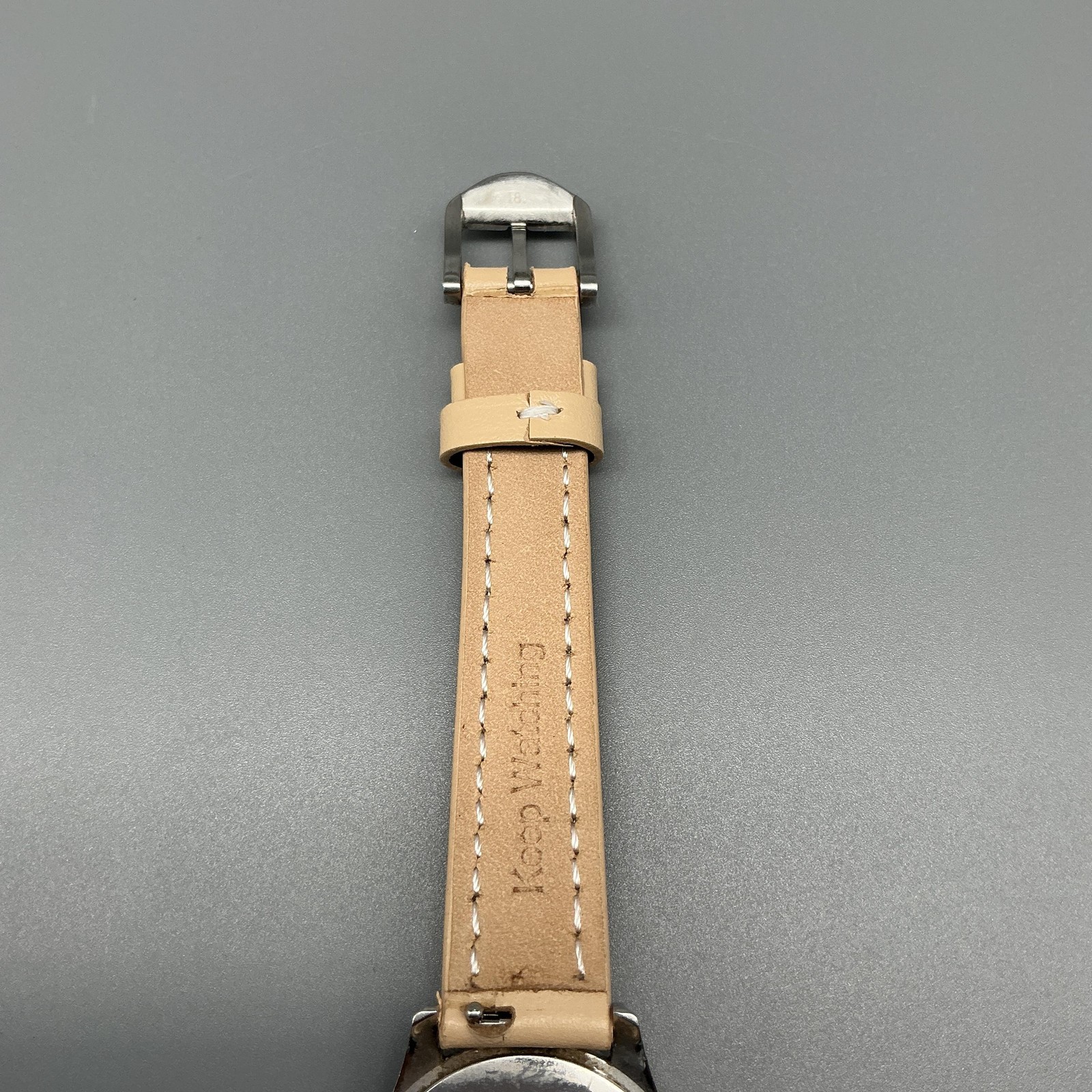 Movado Gentry Womens Watch 28mm Black Beige Leather 84 E9 1860 Swiss New Battery