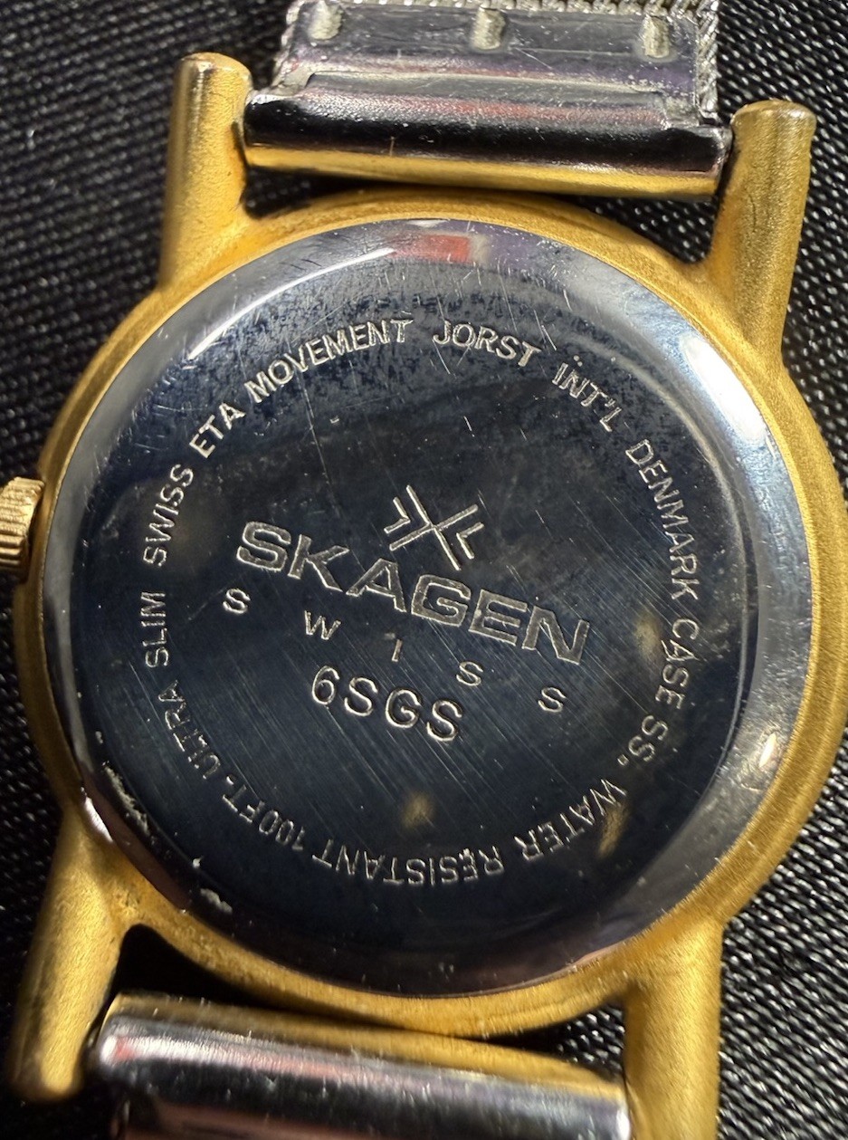 Skagen Womens 6SGS Quartz Watch Silver Dial Adjustable Band Swiss Movement