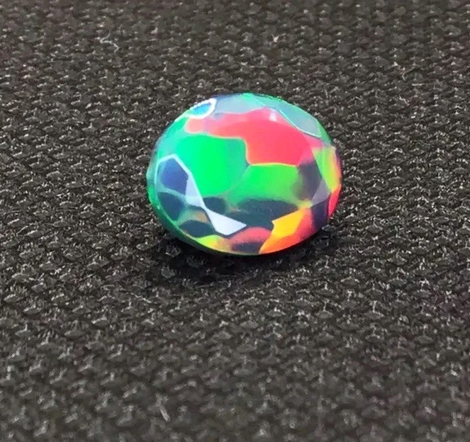 1.75ct Natural Black Opal Oval Cut – Bright Multicolour Fire Clean Stone 9.40mm✨