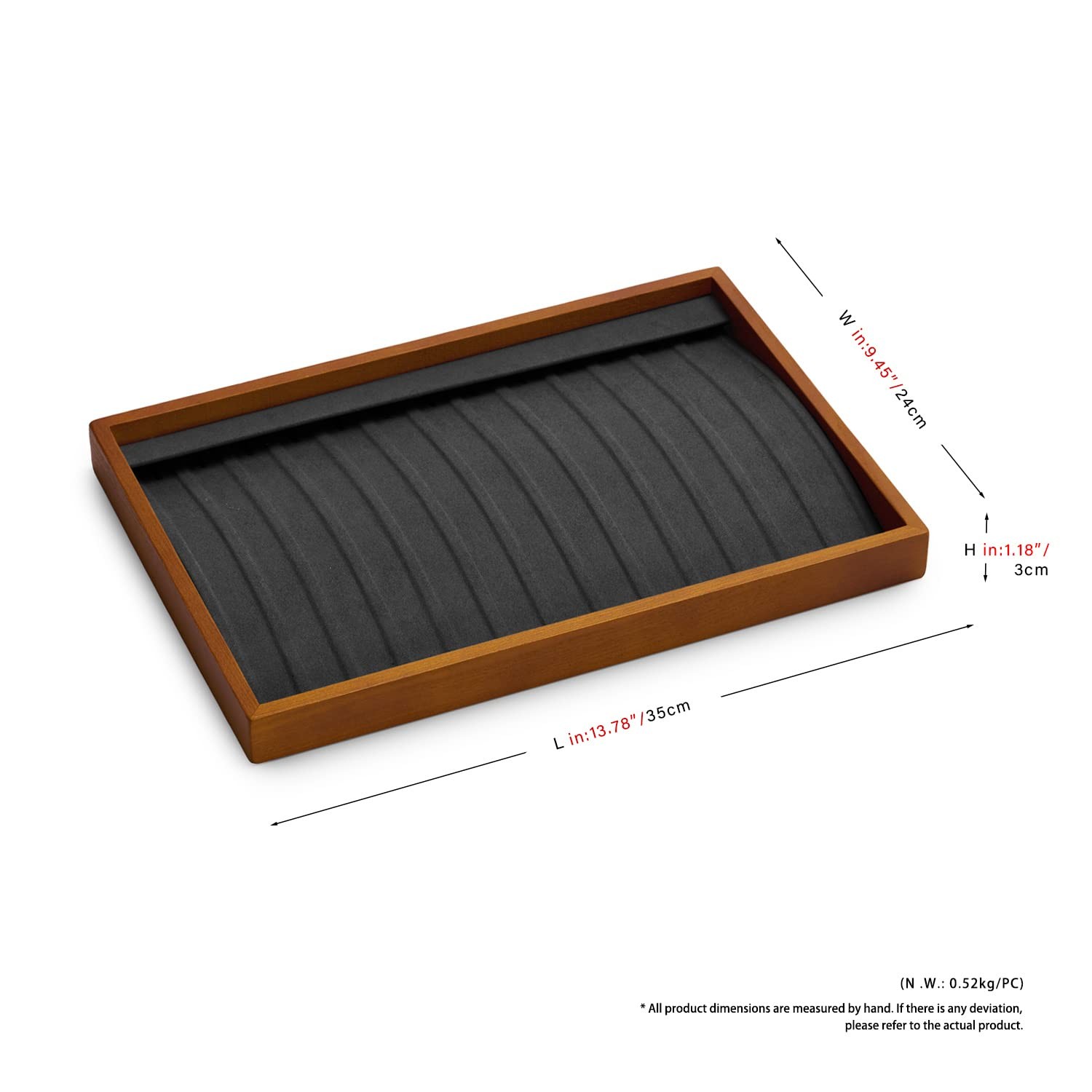 Wood 13 Grids Necklace/Bracelet/Pendant Display Tray Jewelry Drawer Organizer…